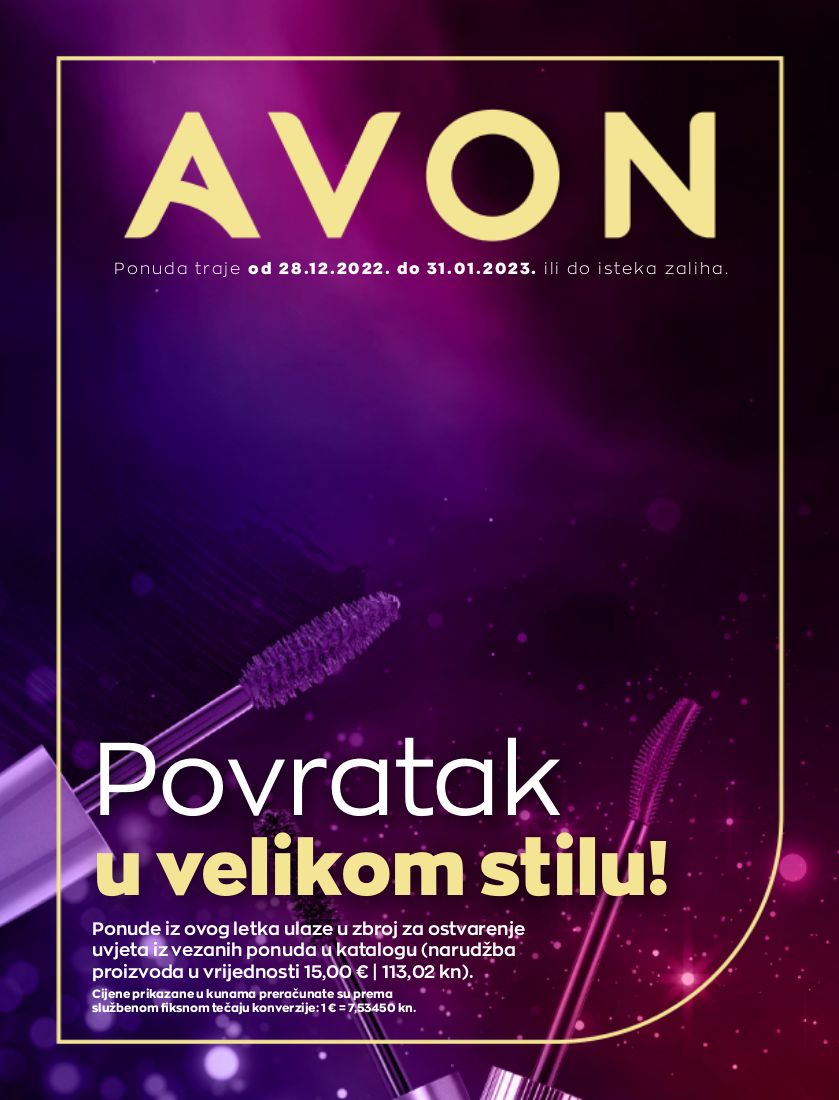 Katalog Avon 28.12.2022 - 31.01.2023