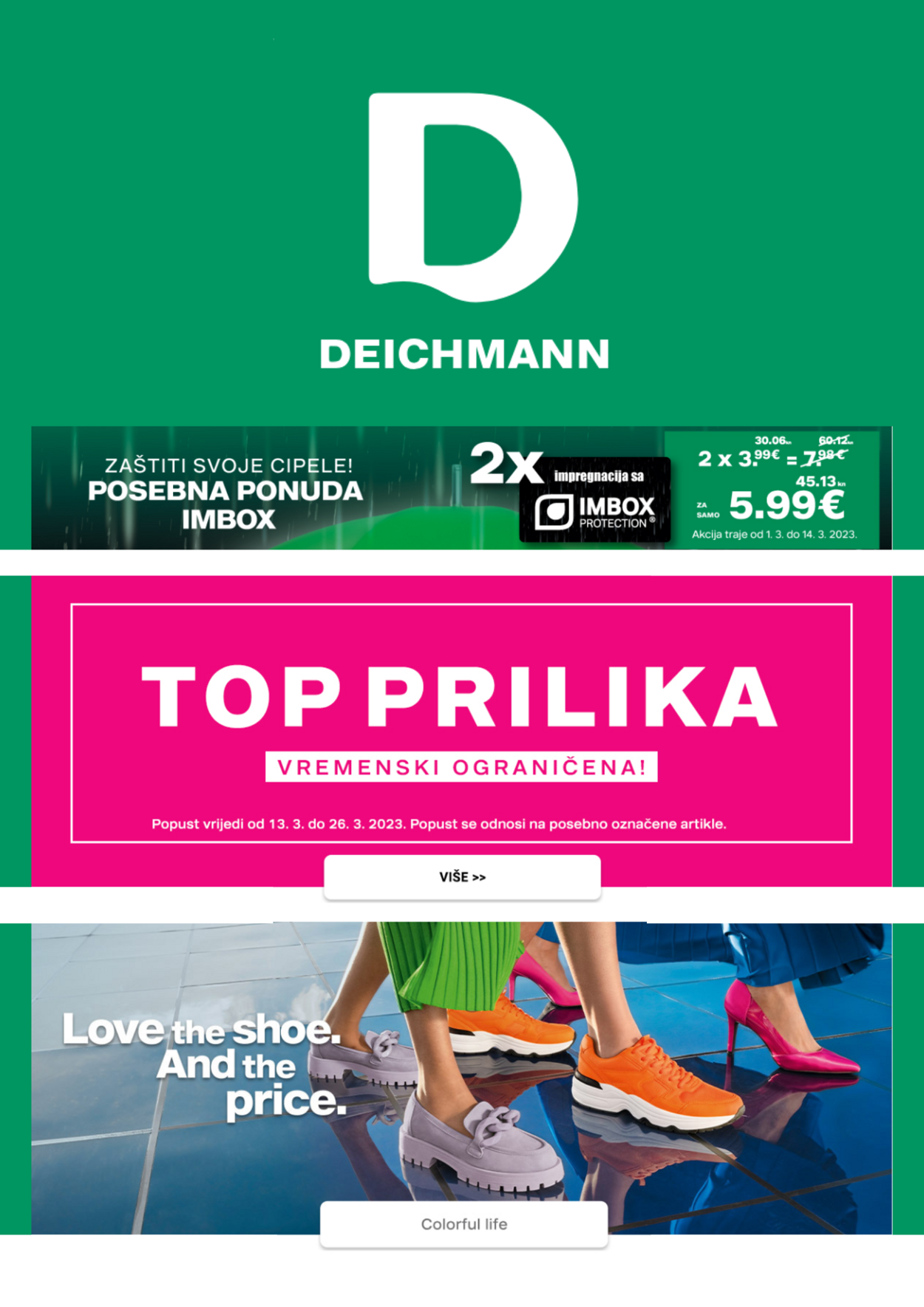 Katalog Deichmann - Sniženo 26 ožu., 2024 - 8 tra., 2024