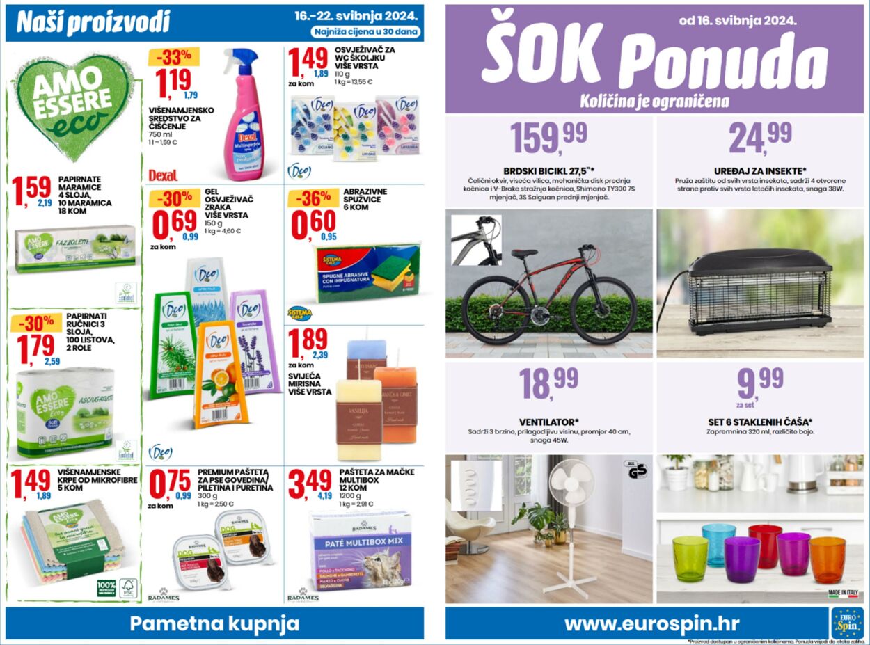 Katalog Eurospin 16.05.2024 - 22.05.2024