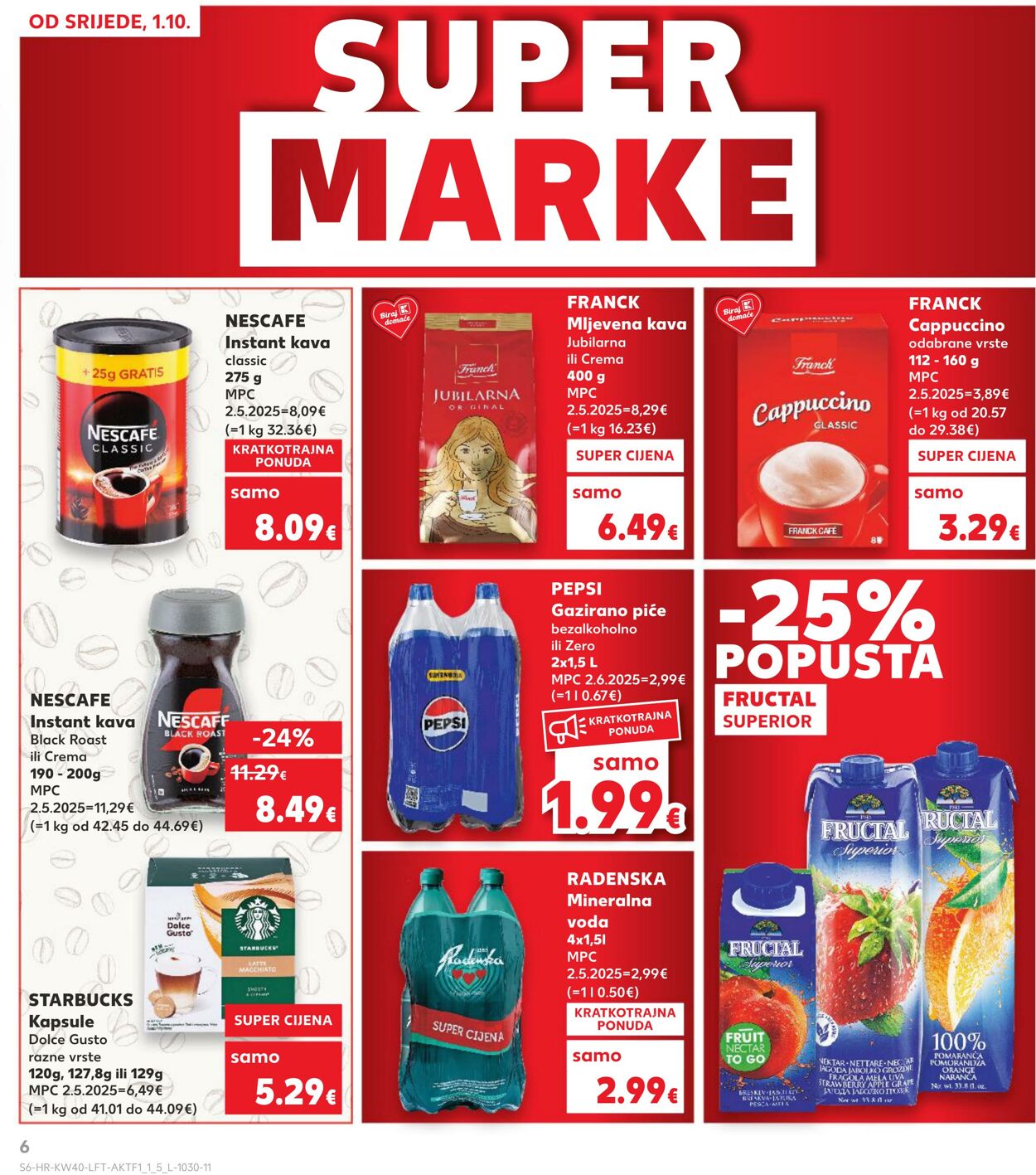 Katalog Kaufland 01.10.2025 - 07.10.2025