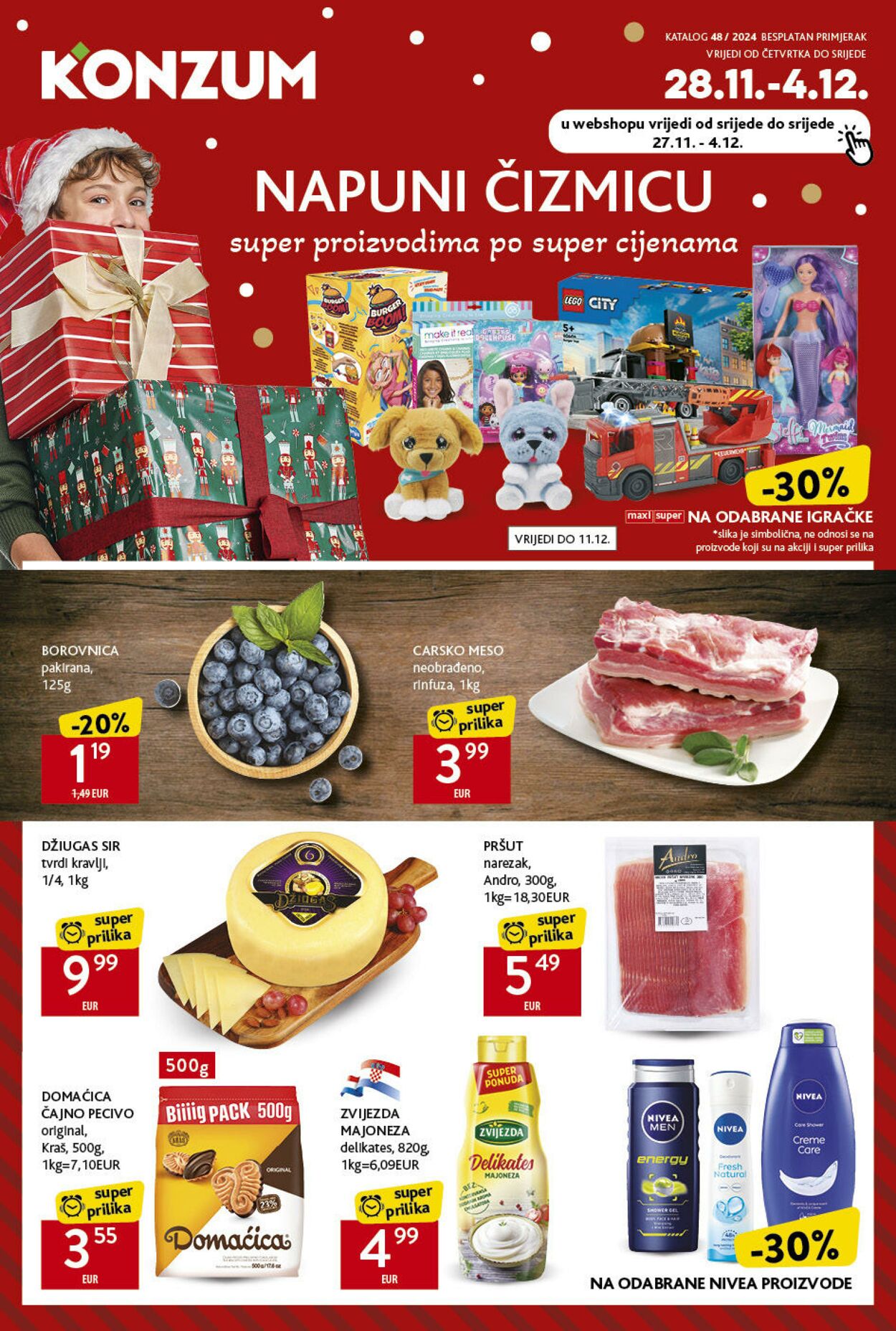 Katalog Konzum - Katalog                        28.11. - 4.12. 26 stu., 2024 - 4 pro., 2024