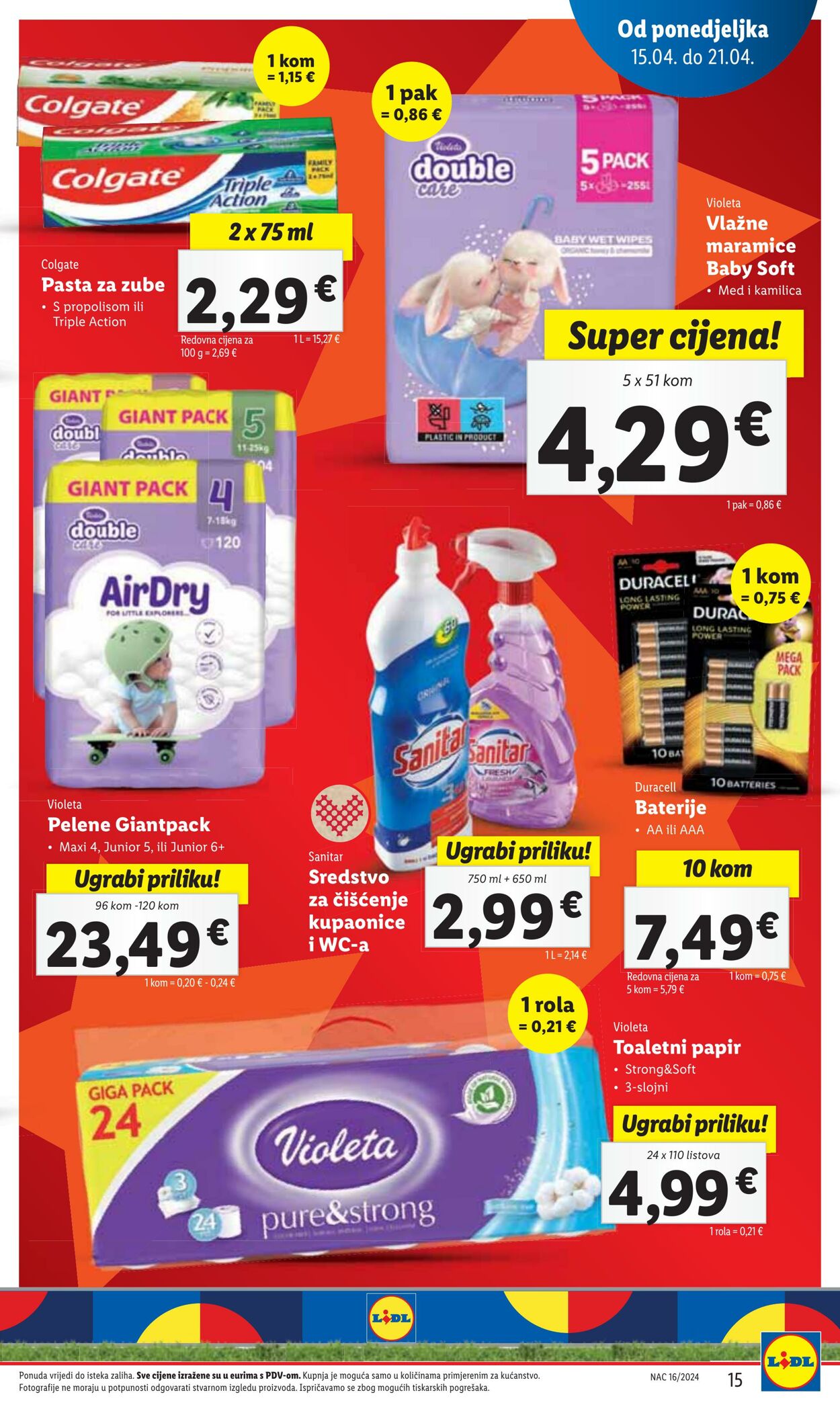 Katalog Lidl 15.04.2024 - 21.04.2024