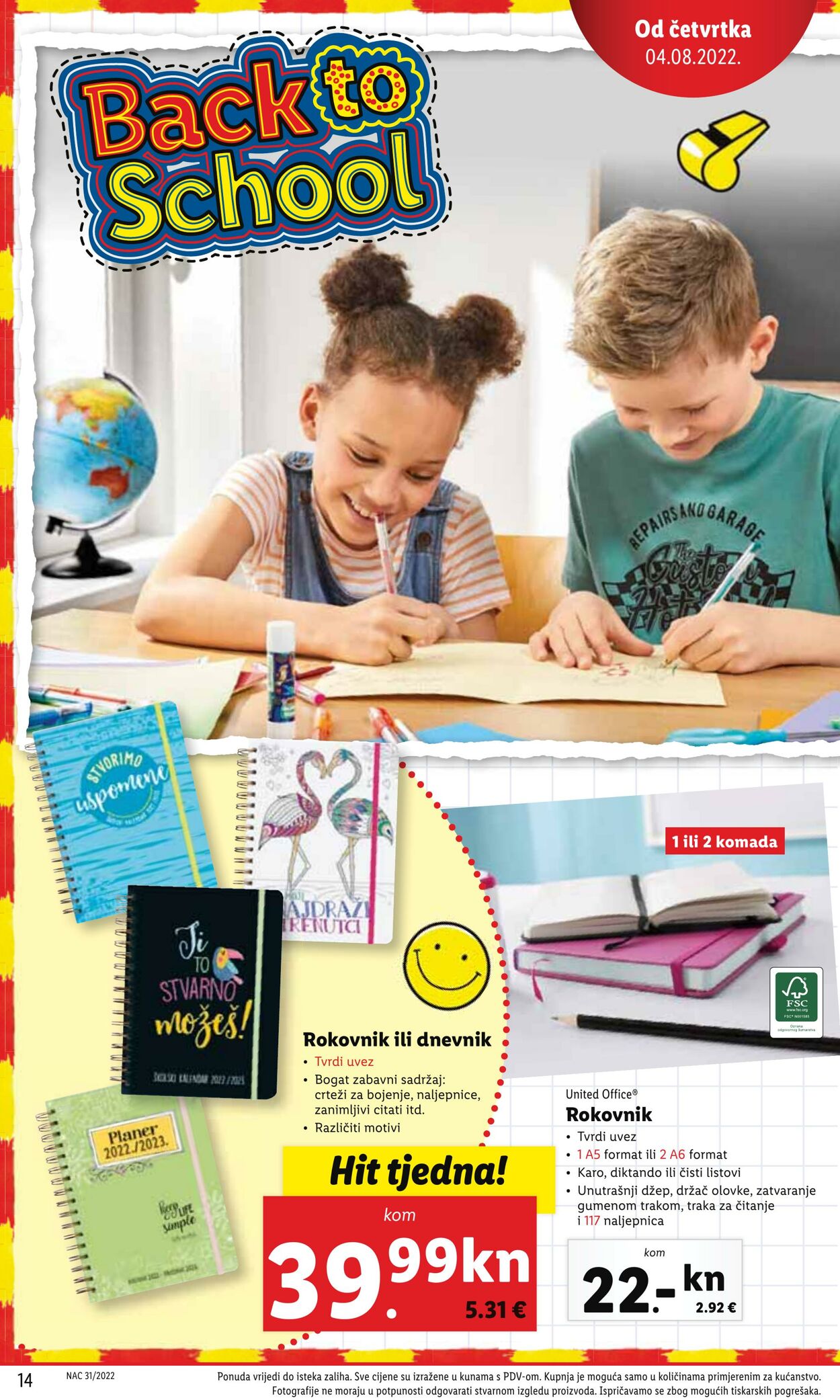 Katalog Lidl 04.08.2022 - 30.09.2022