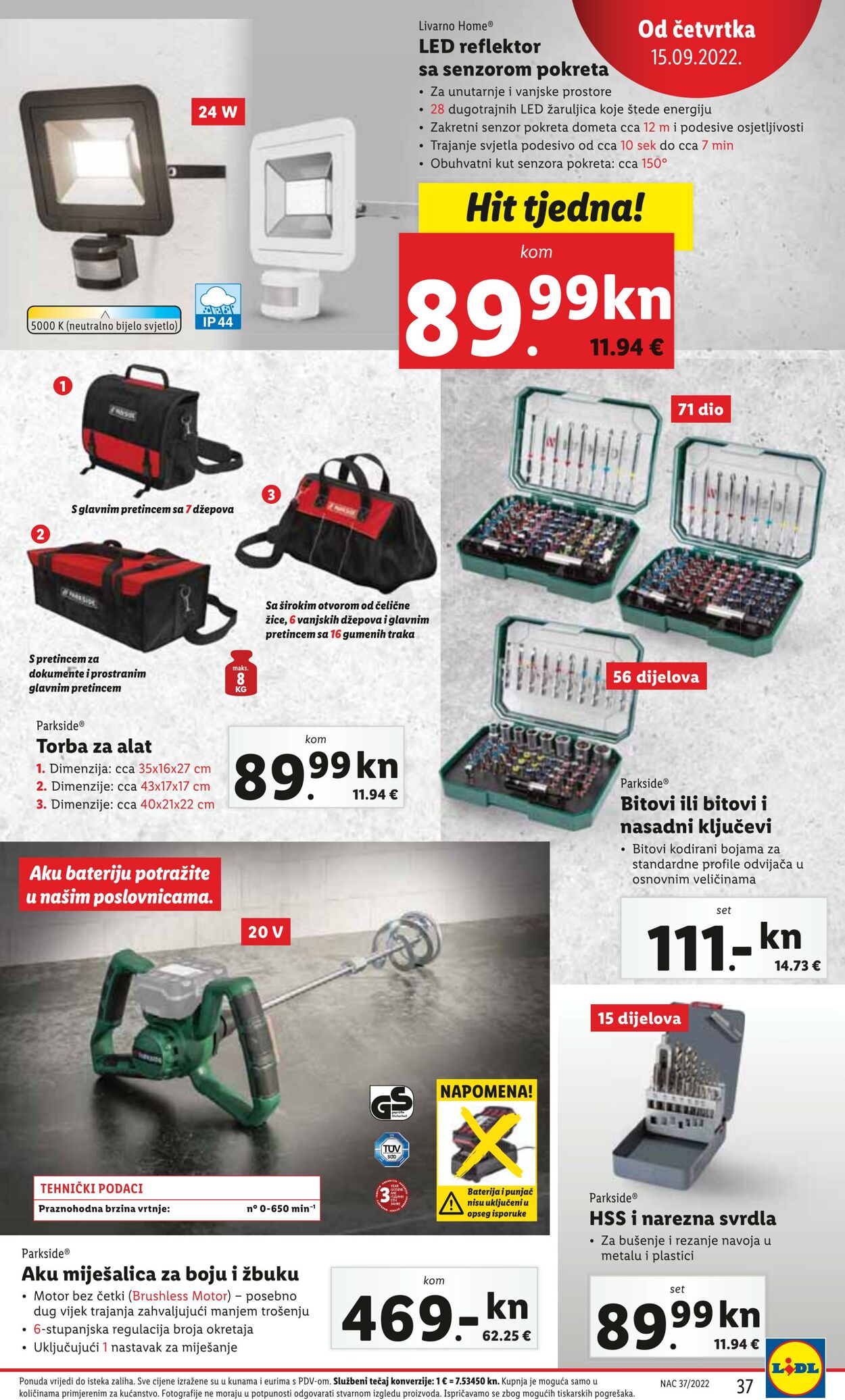 Katalog Lidl 12.09.2022 - 18.09.2022