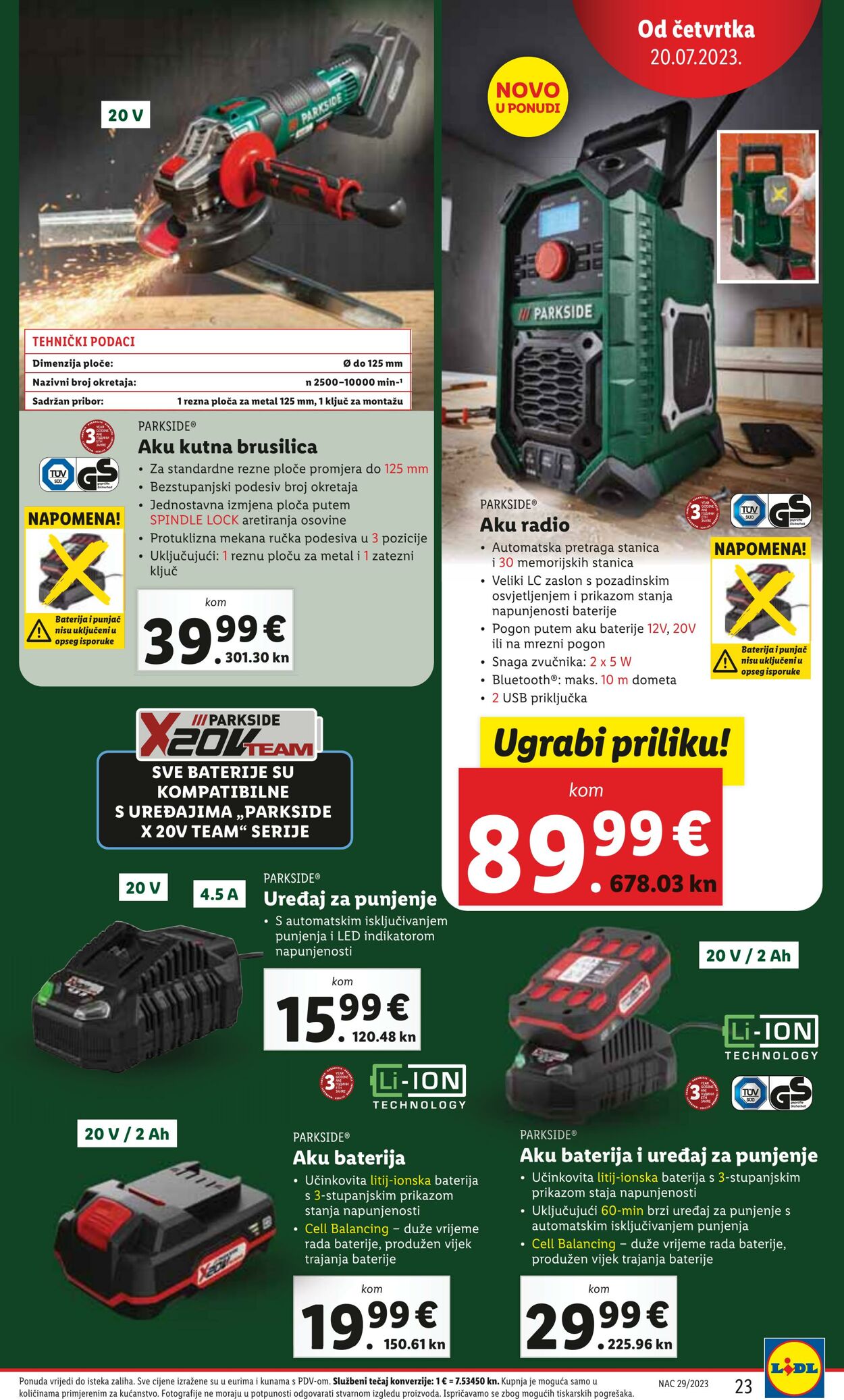 Katalog Lidl 20.07.2023 - 23.07.2023