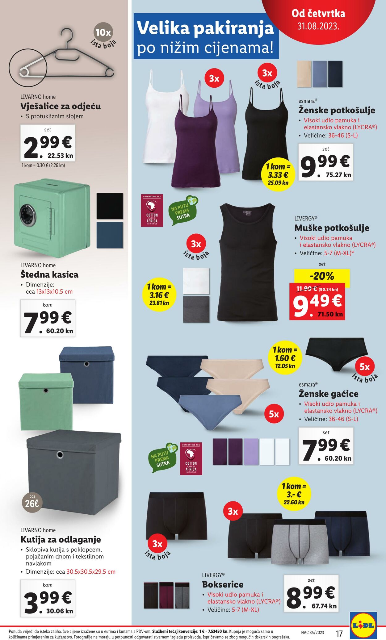 Katalog Lidl 31.08.2023 - 03.09.2023