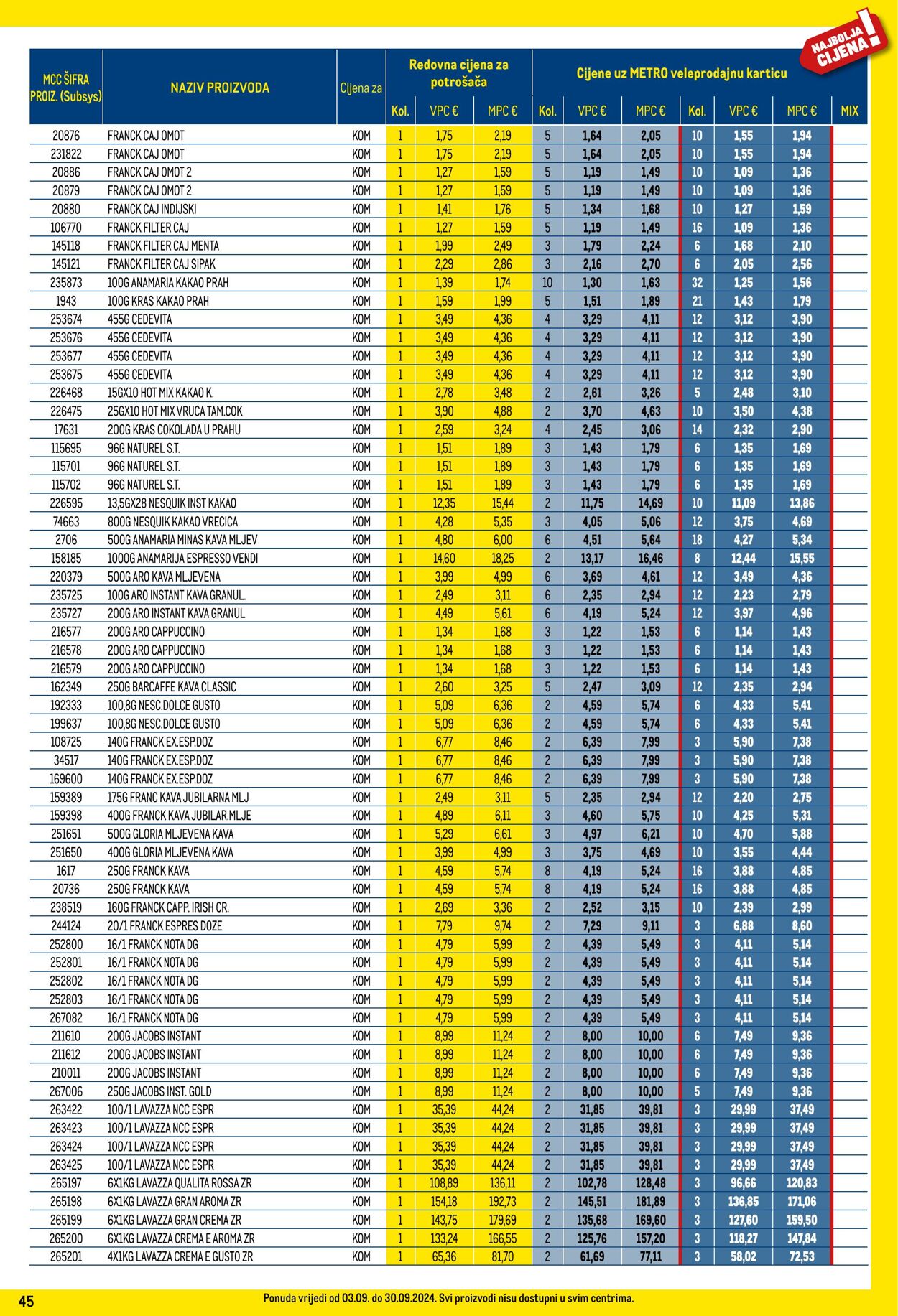 Katalog Metro 05.09.2024 - 01.10.2024