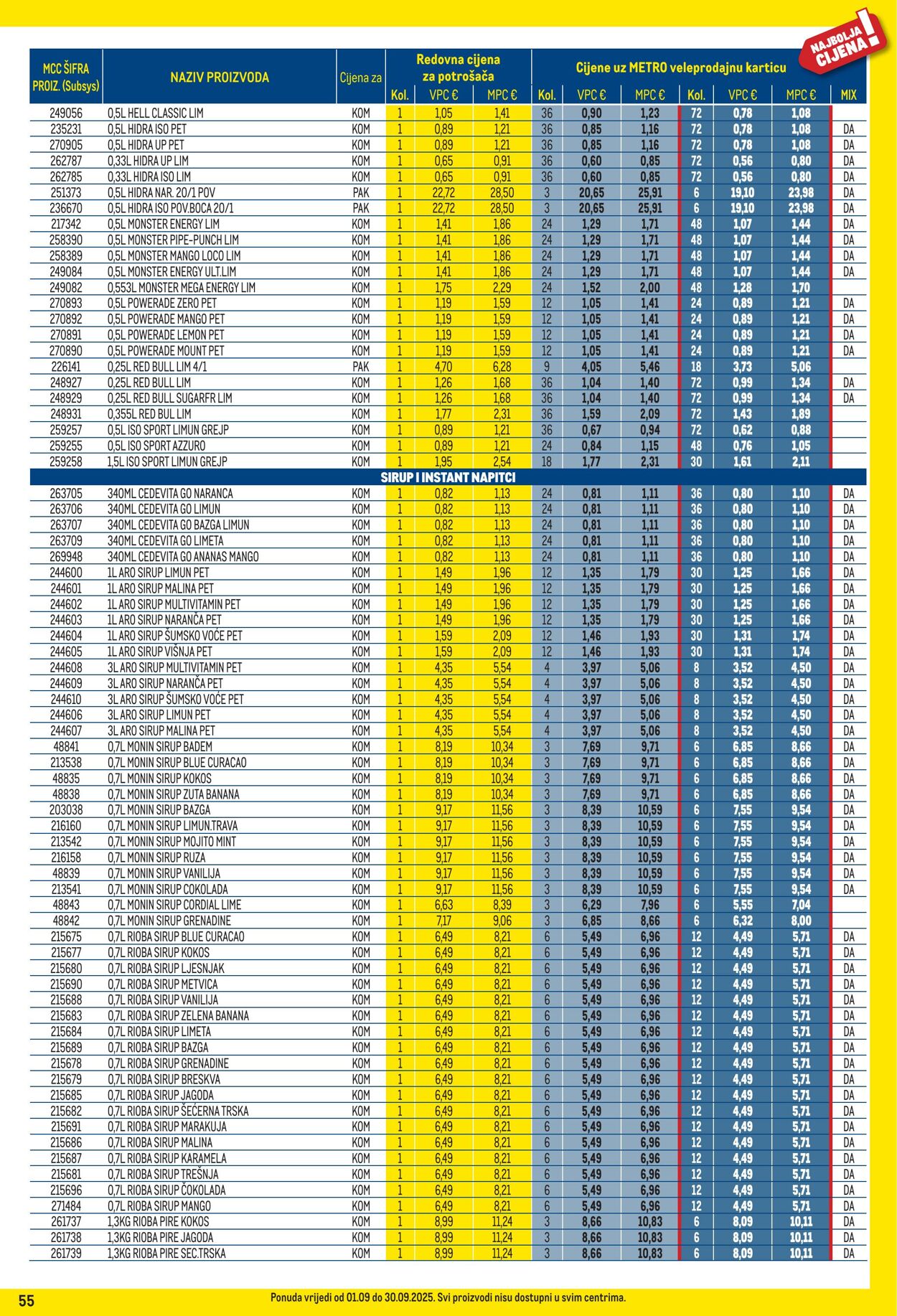 Katalog Metro 01.09.2025 - 30.09.2025