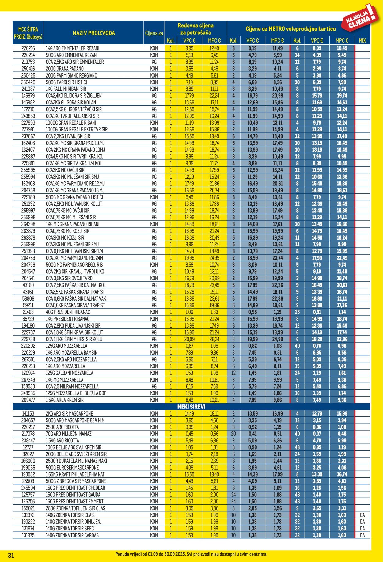 Katalog Metro 01.09.2025 - 30.09.2025