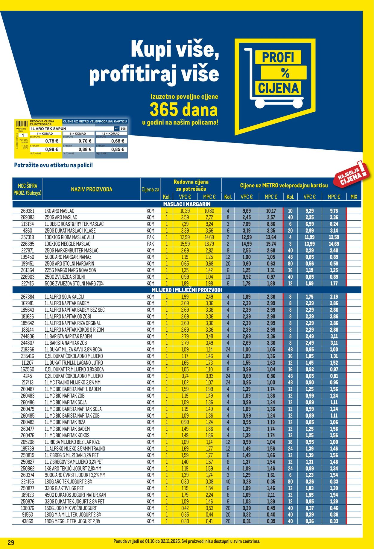 Katalog Metro 01.10.2025 - 02.11.2025