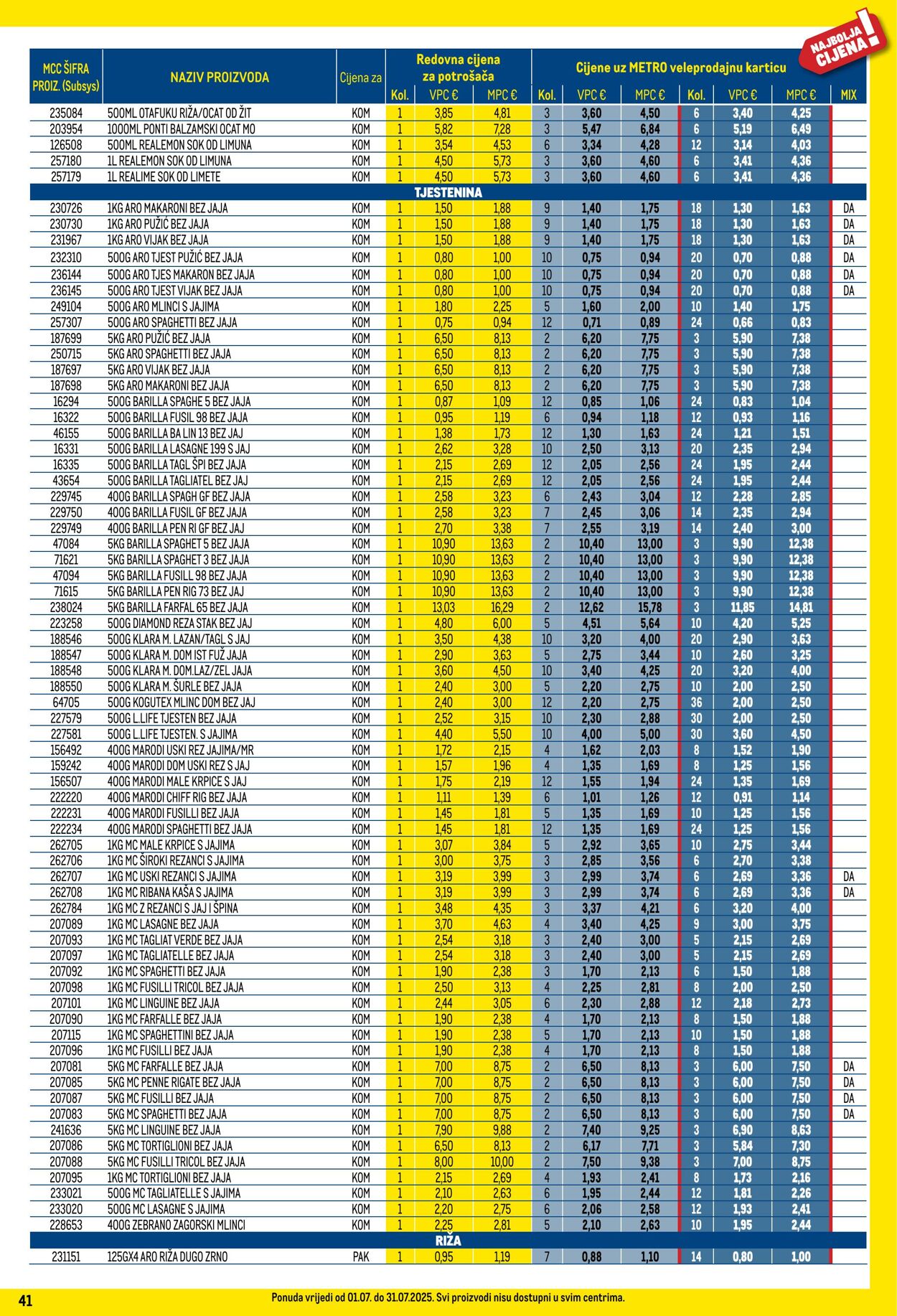 Katalog Metro 01.07.2025 - 31.07.2025
