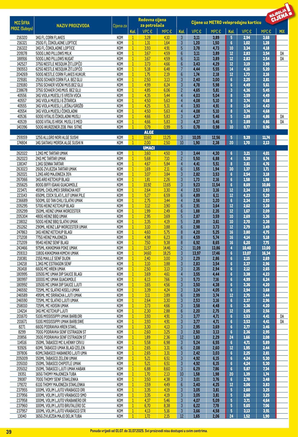 Katalog Metro 01.07.2025 - 31.07.2025