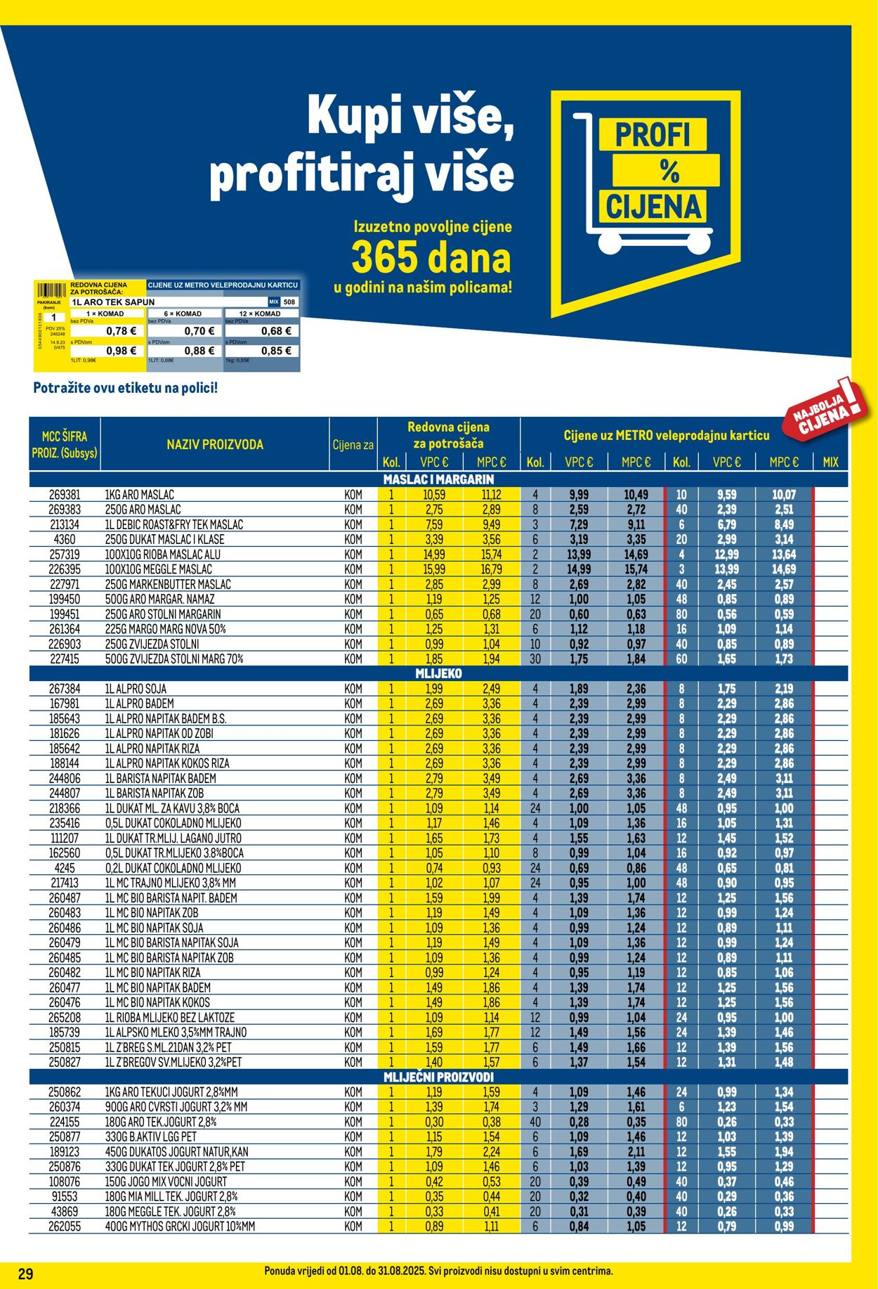 Katalog Metro 01.08.2025 - 31.08.2025