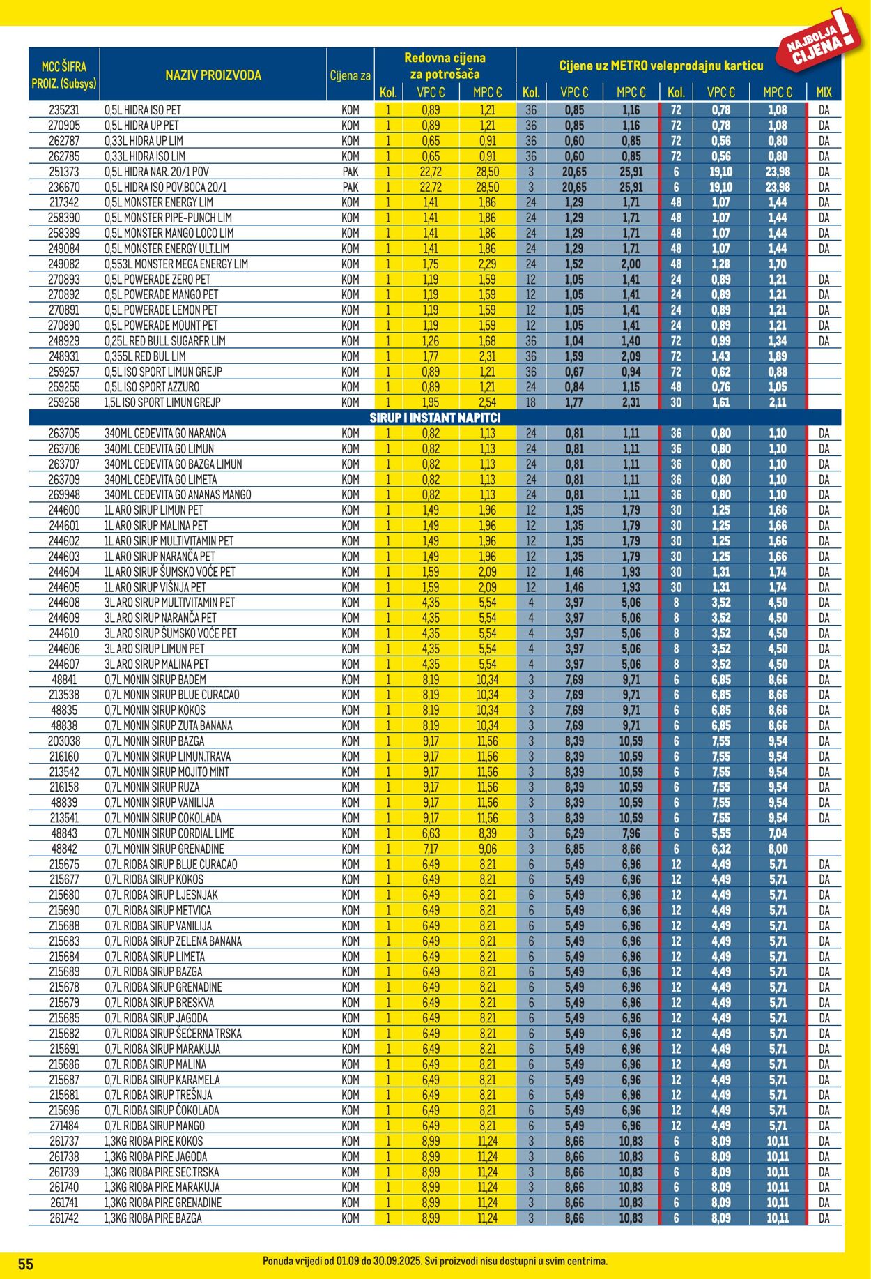 Katalog Metro 01.09.2025 - 30.09.2025