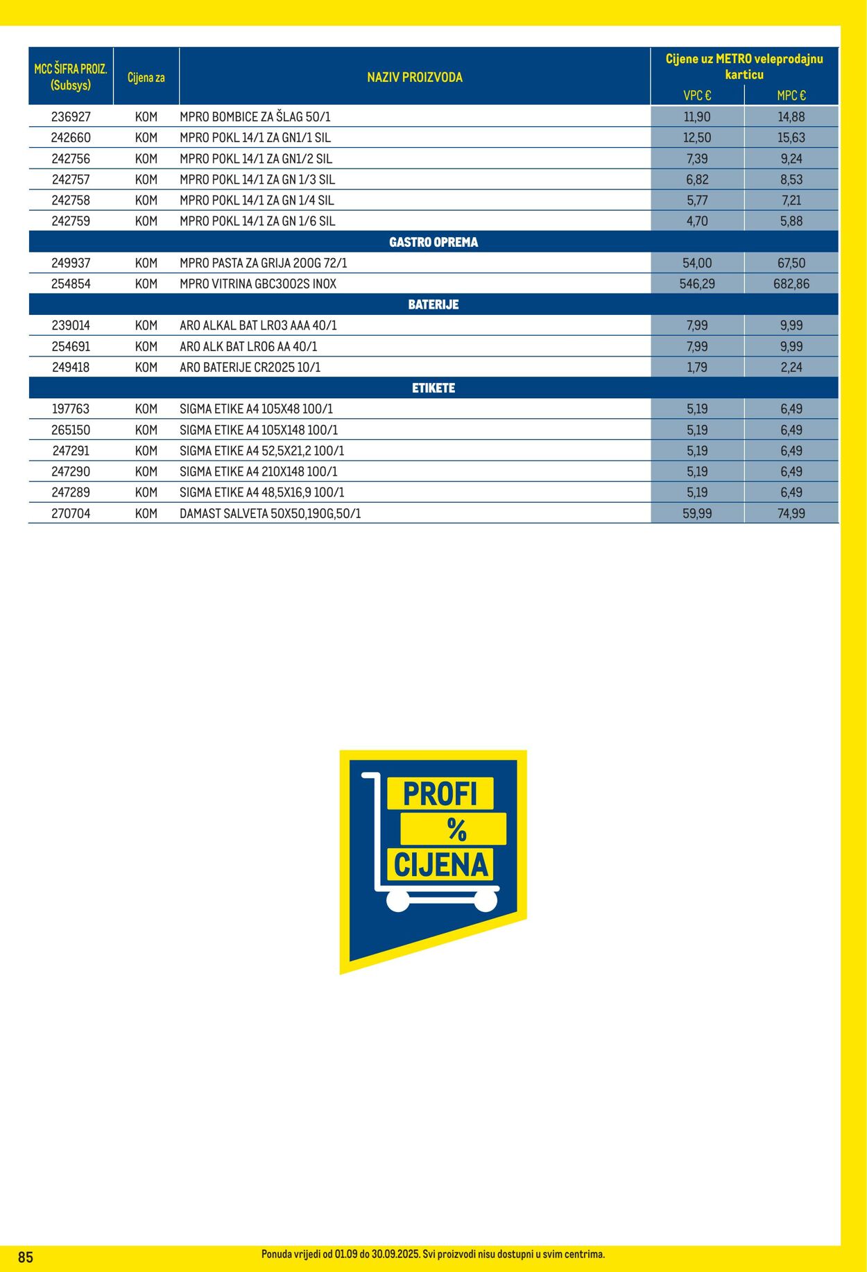Katalog Metro 01.09.2025 - 30.09.2025