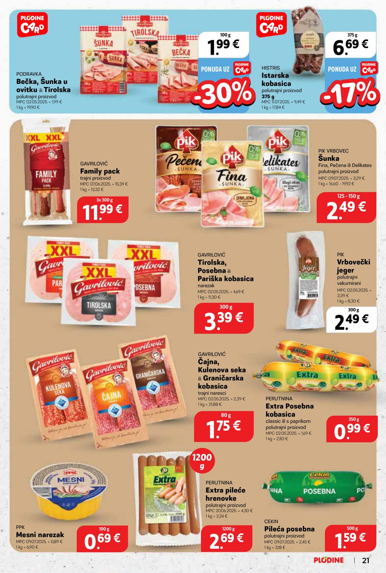 Katalog Plodine 30.07.2025 - 04.08.2025
