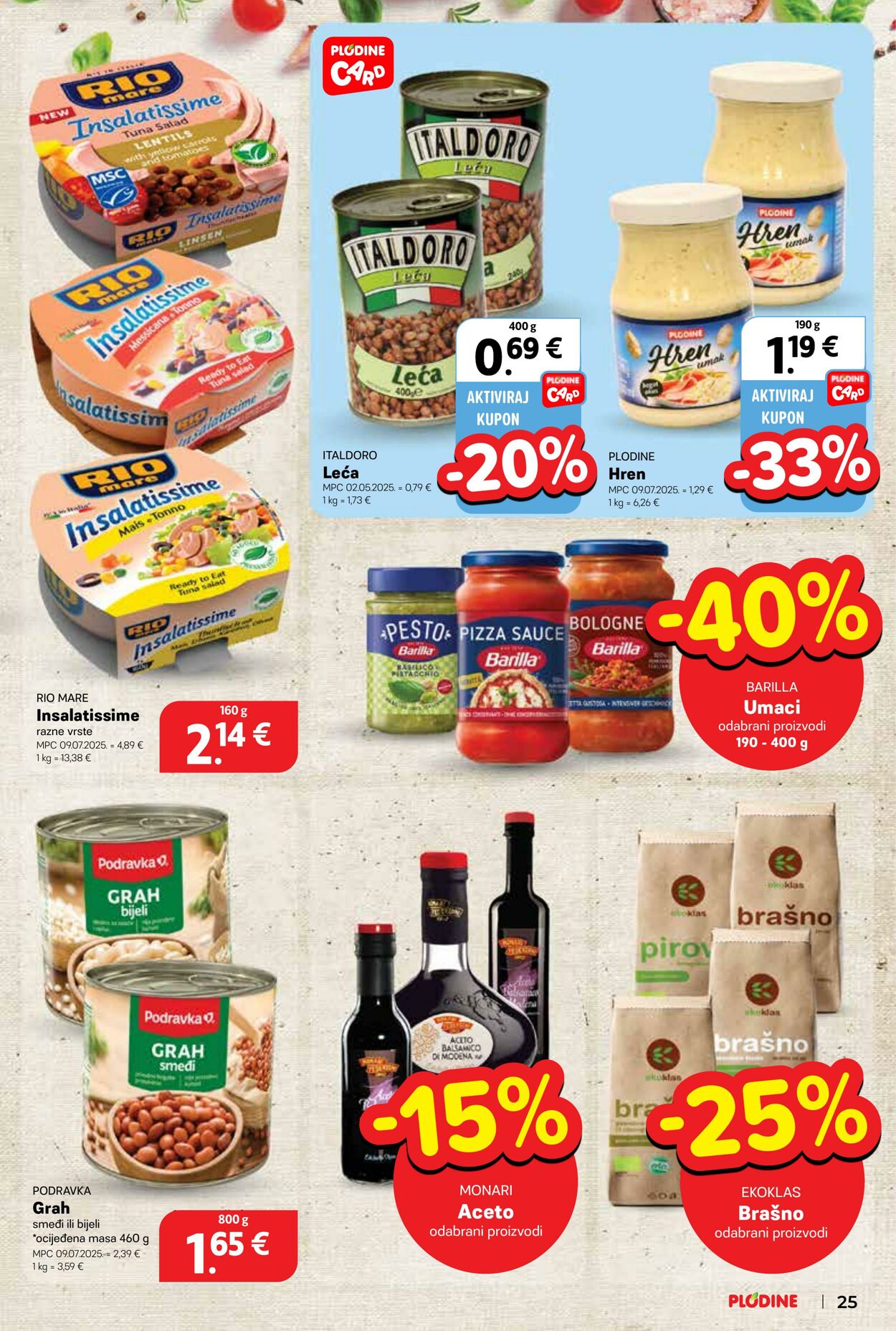 Katalog Plodine 20.08.2025 - 26.08.2025