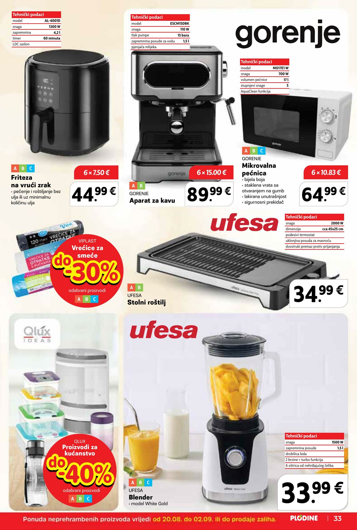 Katalog Plodine 20.08.2025 - 26.08.2025