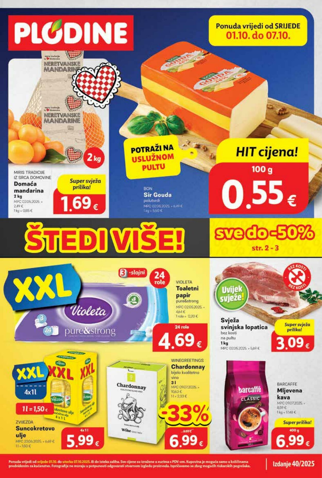Katalog Plodine 01.10.2025 - 07.10.2025