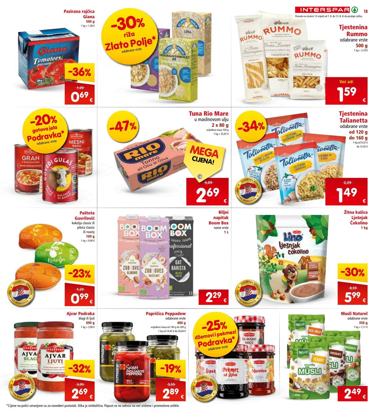 Katalog Spar 07.08.2024 - 13.08.2024