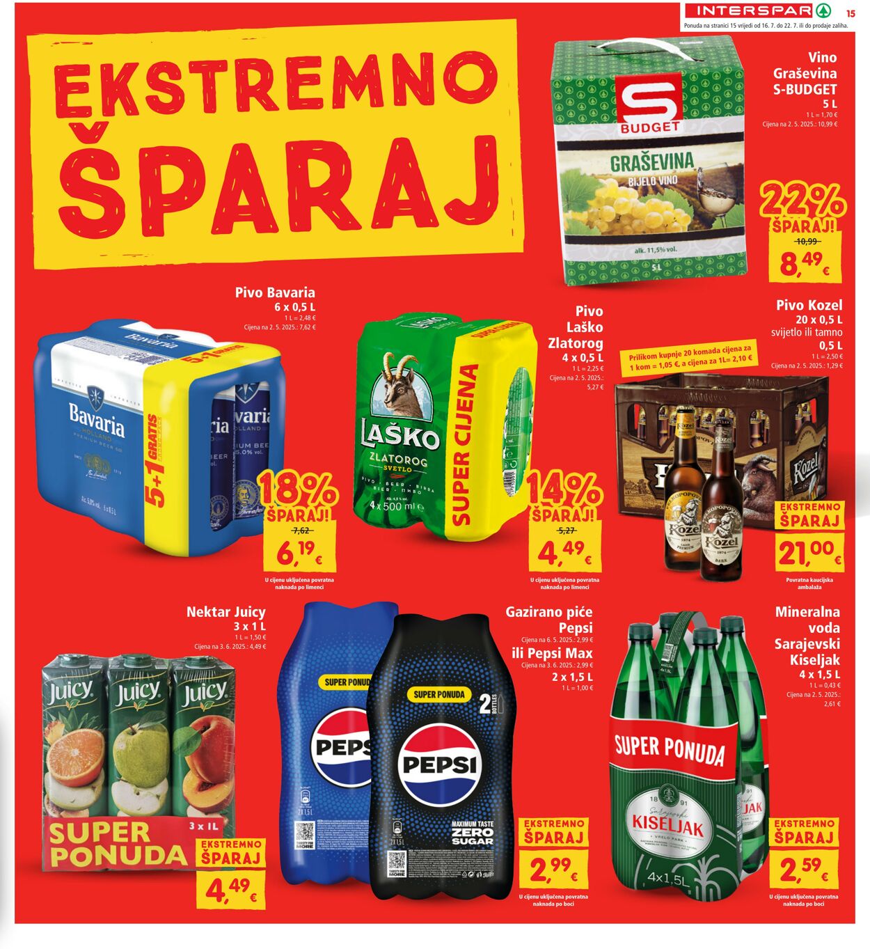 Katalog Spar 16.07.2025 - 22.07.2025