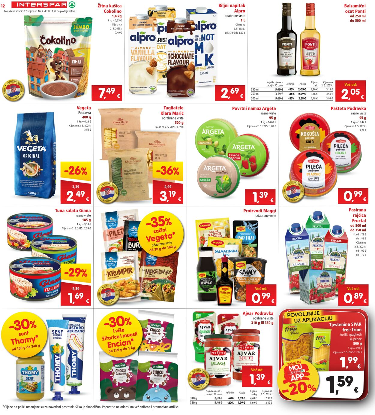 Katalog Spar 16.07.2025 - 22.07.2025