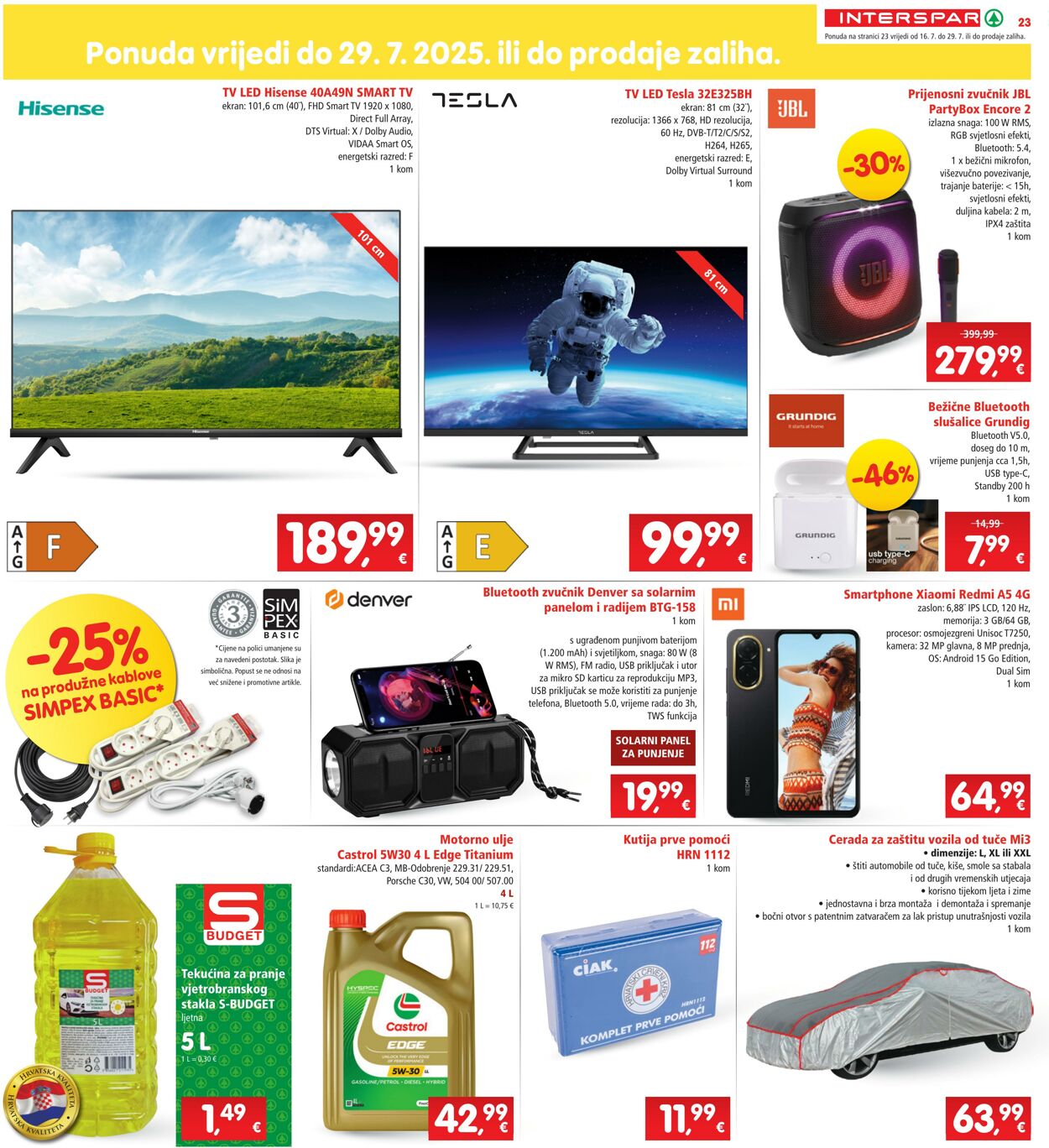 Katalog Spar 16.07.2025 - 22.07.2025