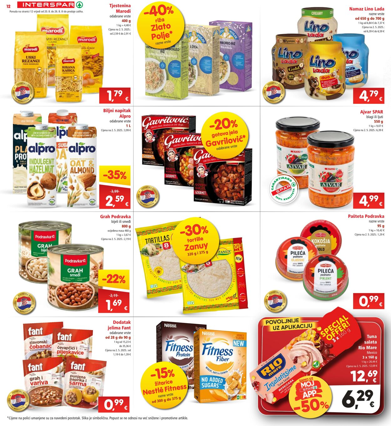 Katalog Spar 20.08.2025 - 26.08.2025