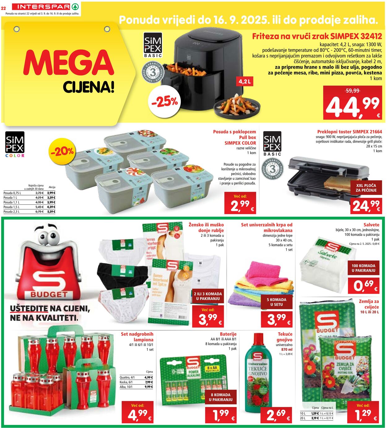 Katalog Spar 03.09.2025 - 09.09.2025