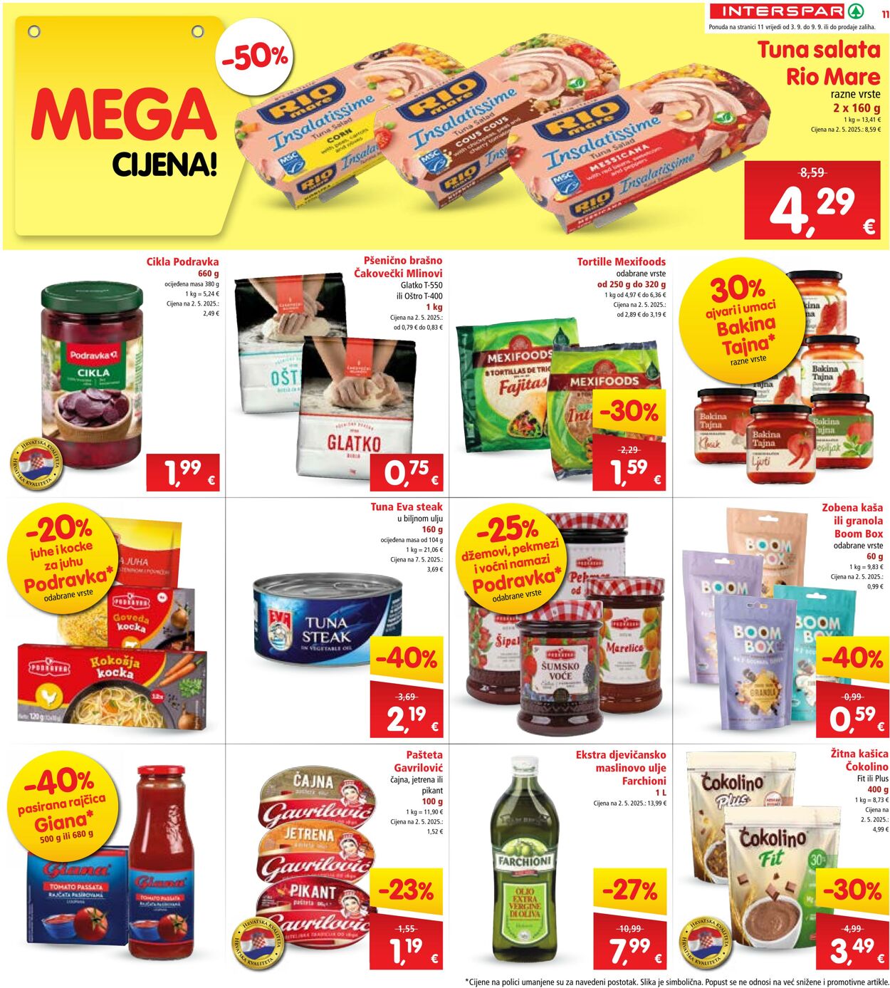 Katalog Spar 03.09.2025 - 09.09.2025
