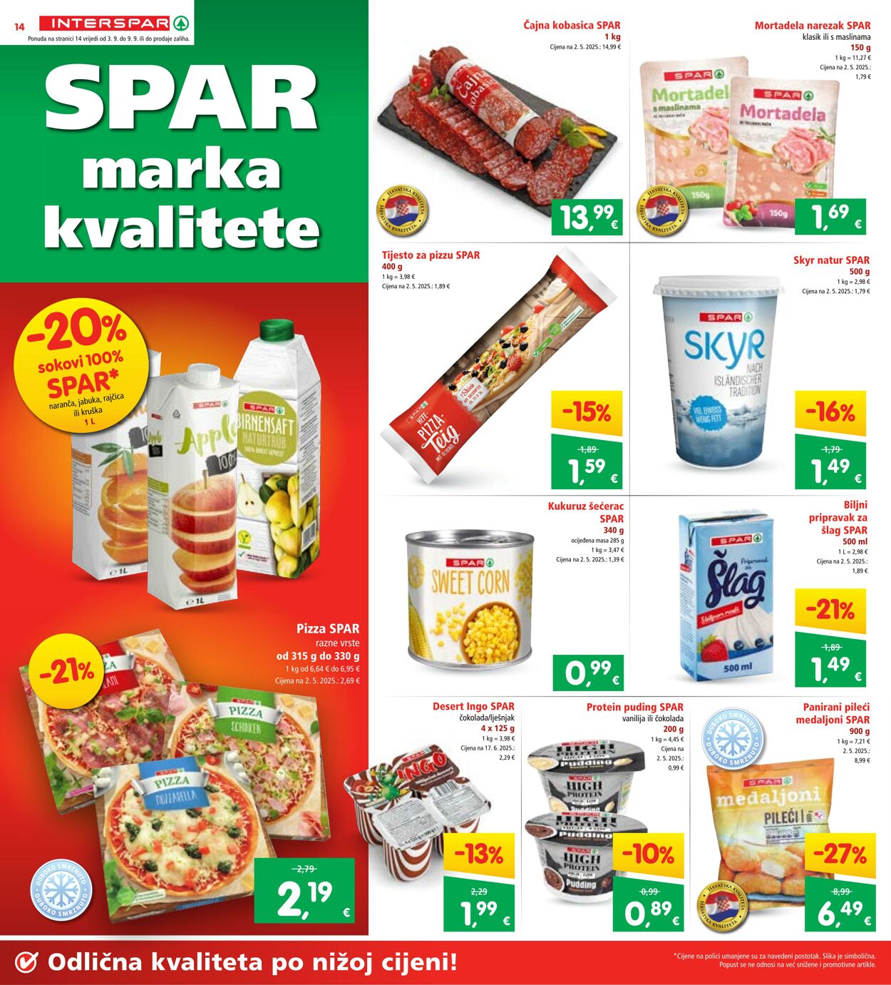 Katalog Spar 03.09.2025 - 09.09.2025