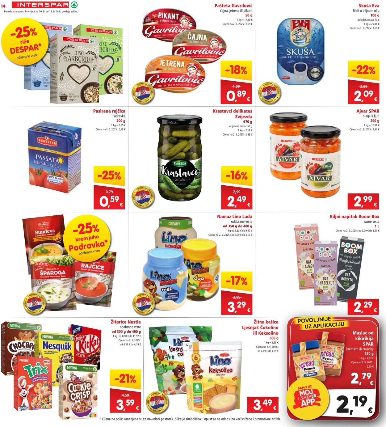 Katalog Spar 10.09.2025 - 16.09.2025