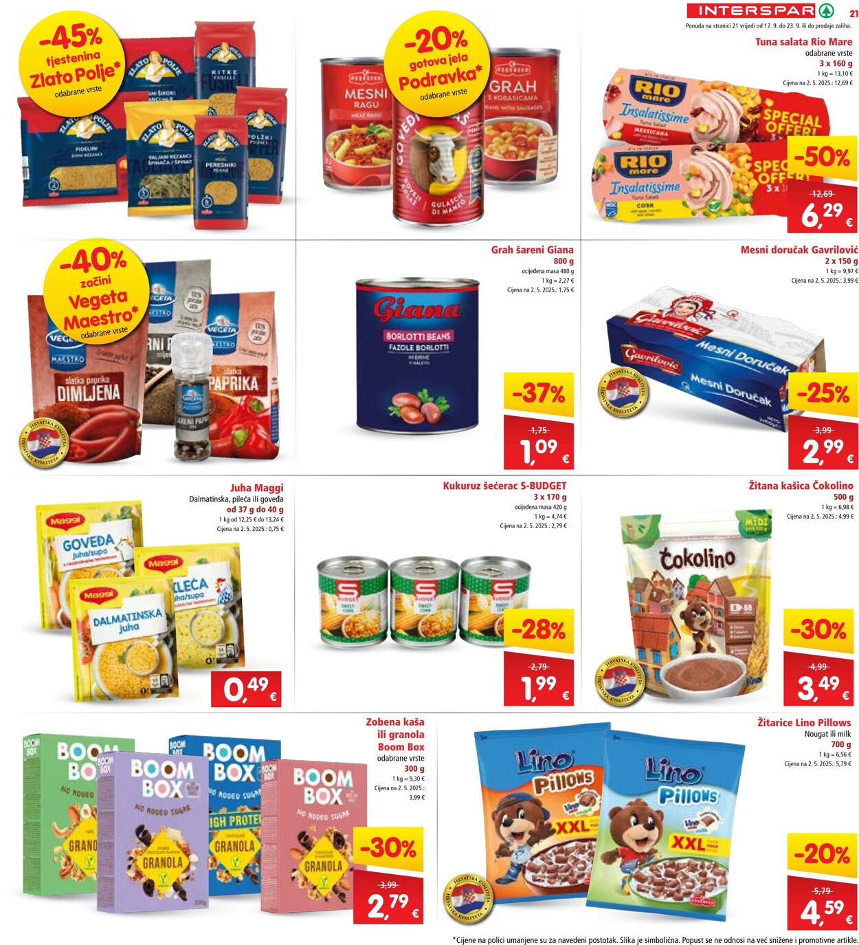 Katalog Spar 17.09.2025 - 23.09.2025