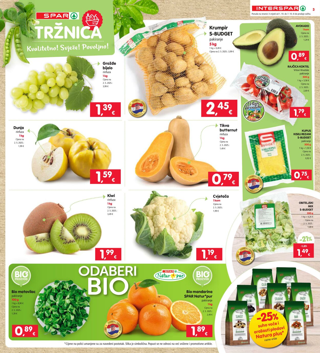 Katalog Spar 01.10.2025 - 07.10.2025