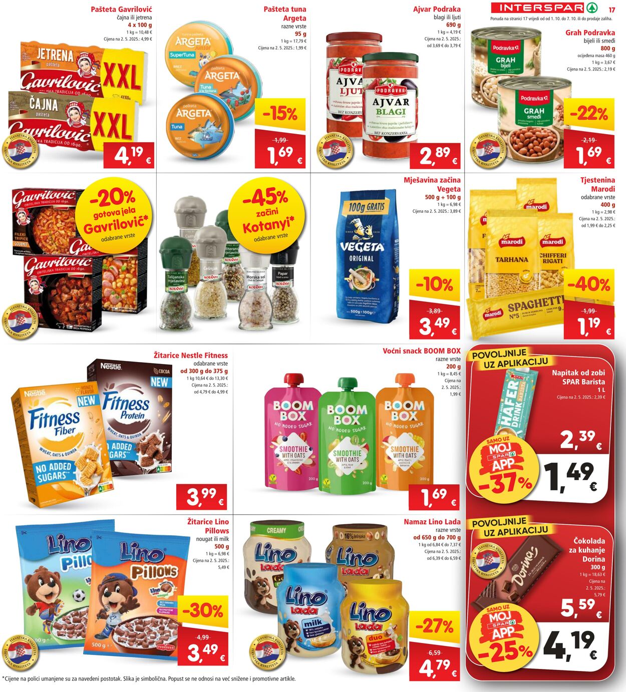 Katalog Spar 01.10.2025 - 07.10.2025