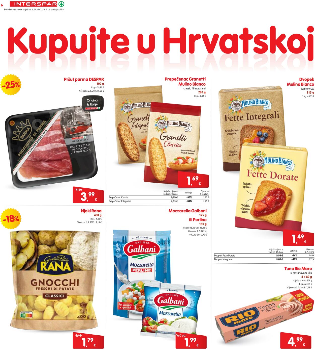 Katalog Spar 01.10.2025 - 07.10.2025