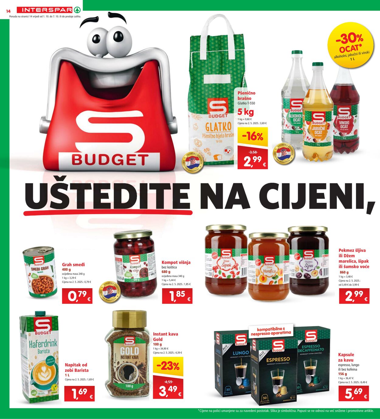 Katalog Spar 01.10.2025 - 07.10.2025