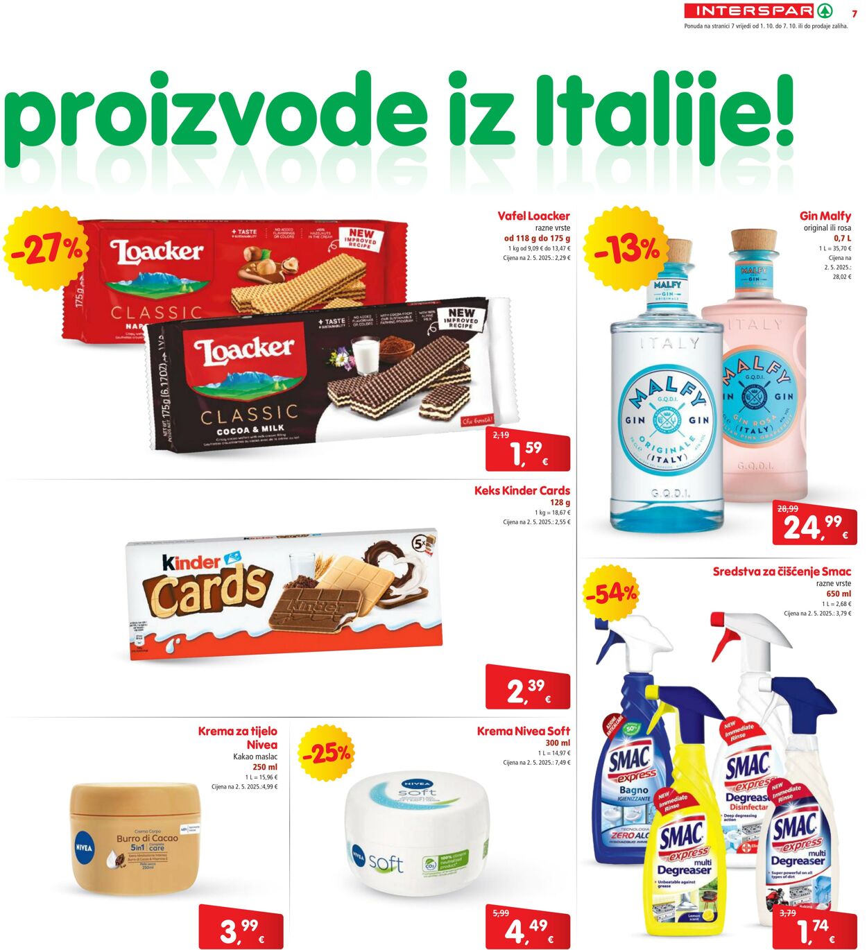 Katalog Spar 01.10.2025 - 07.10.2025
