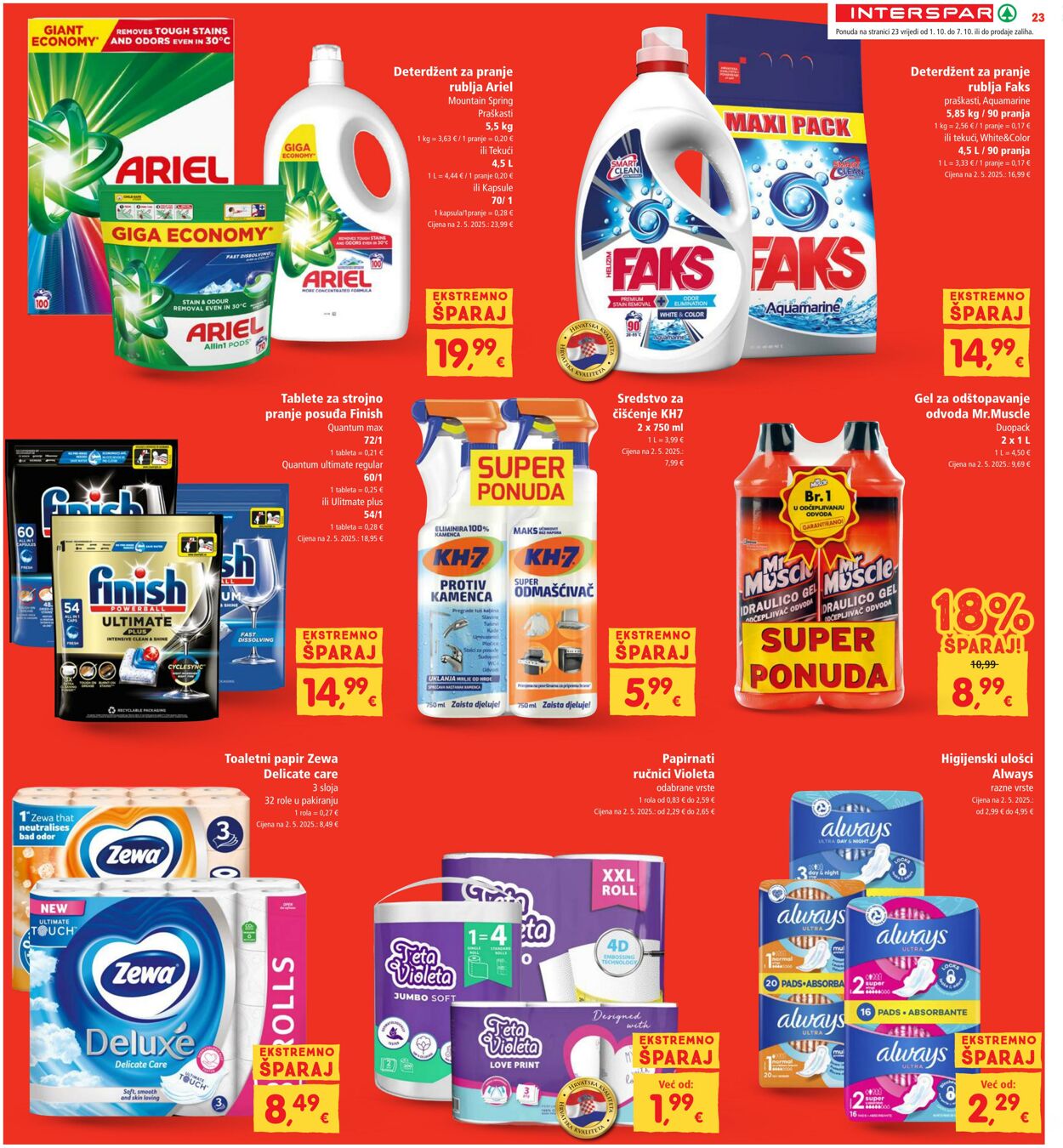 Katalog Spar 01.10.2025 - 07.10.2025