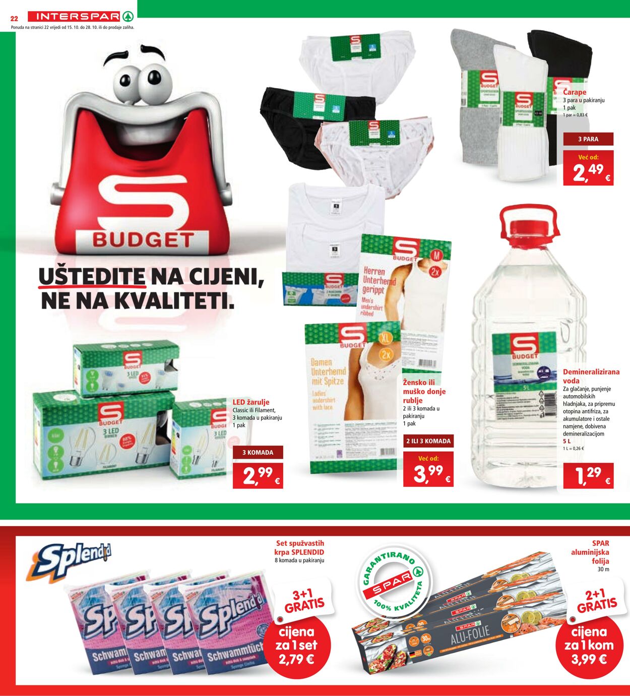 Katalog Spar 15.10.2025 - 21.10.2025
