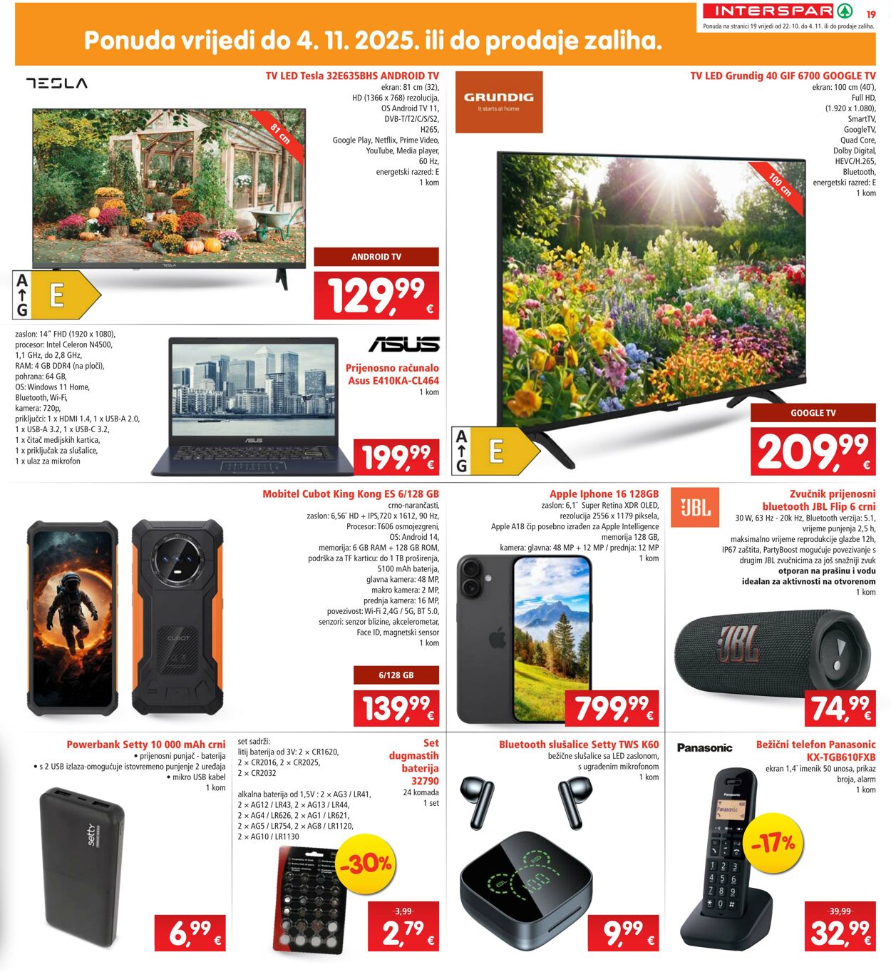 Katalog Spar 22.10.2025 - 28.10.2025