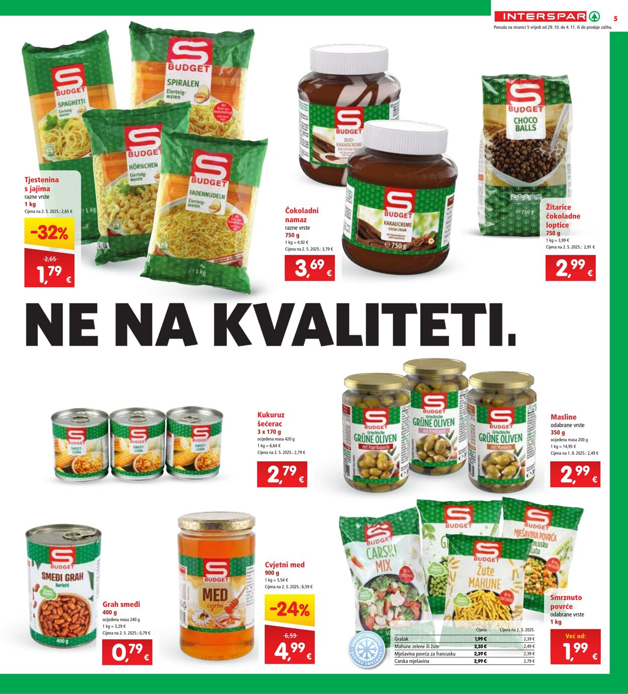 Katalog Spar 29.10.2025 - 04.11.2025