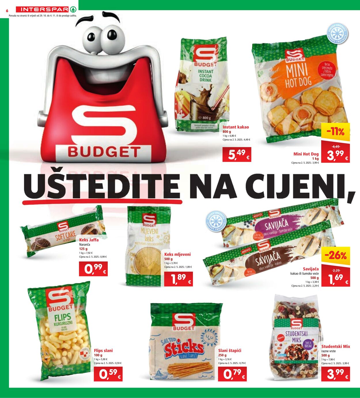 Katalog Spar 29.10.2025 - 04.11.2025