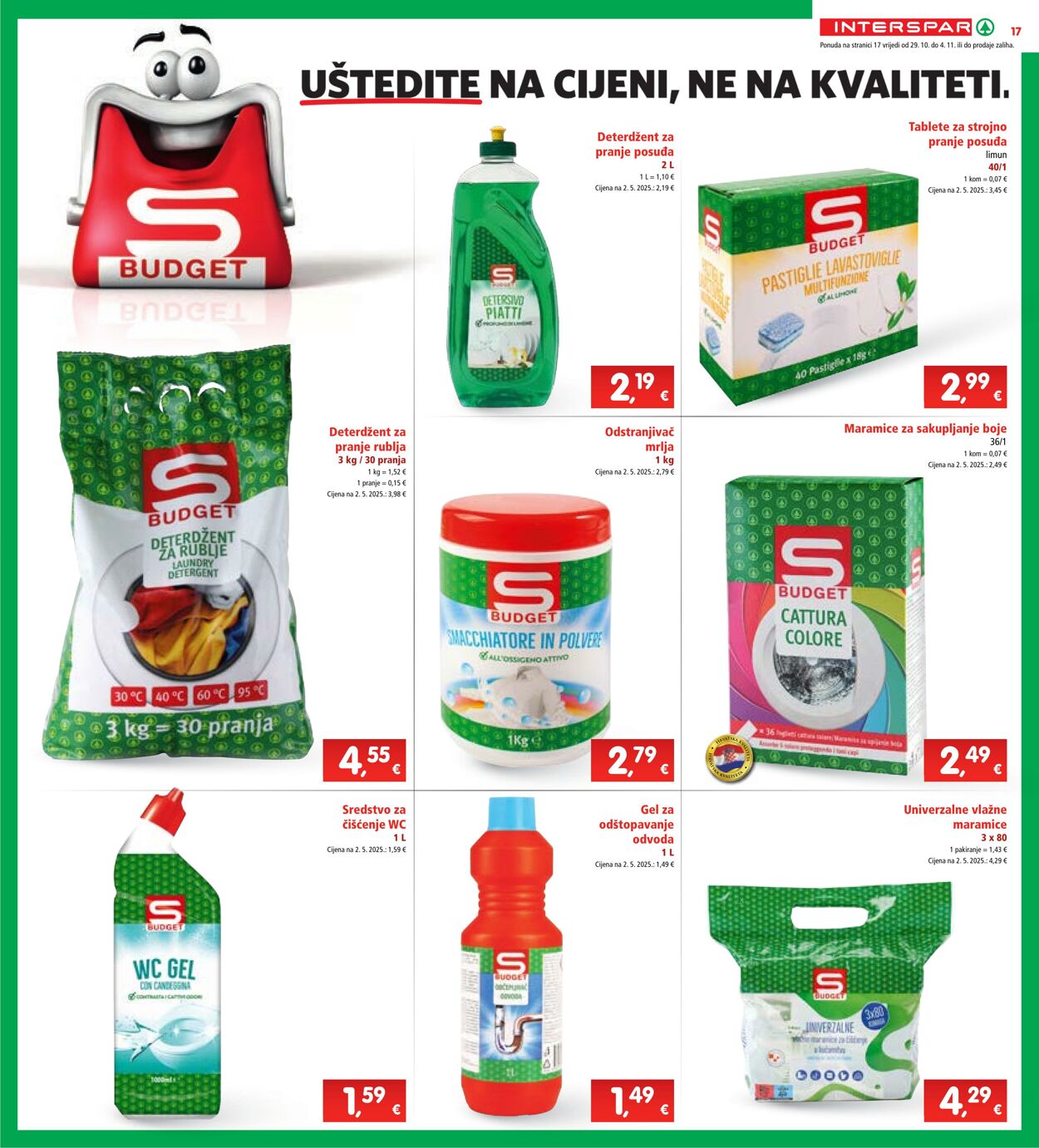 Katalog Spar 29.10.2025 - 04.11.2025