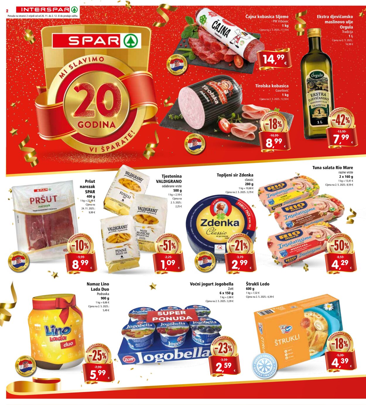 Katalog Spar 26.11.2025 - 02.12.2025