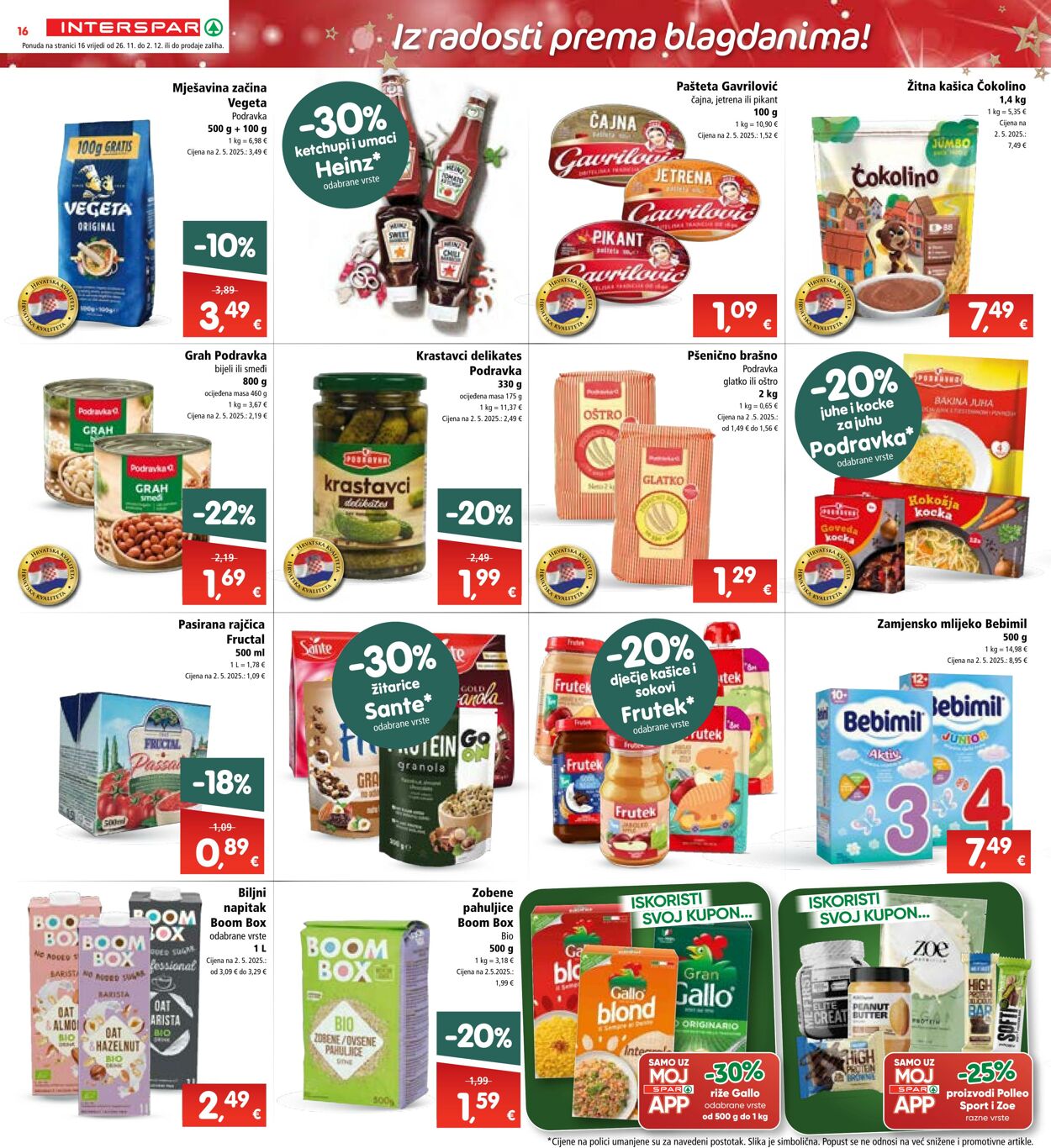 Katalog Spar 26.11.2025 - 02.12.2025