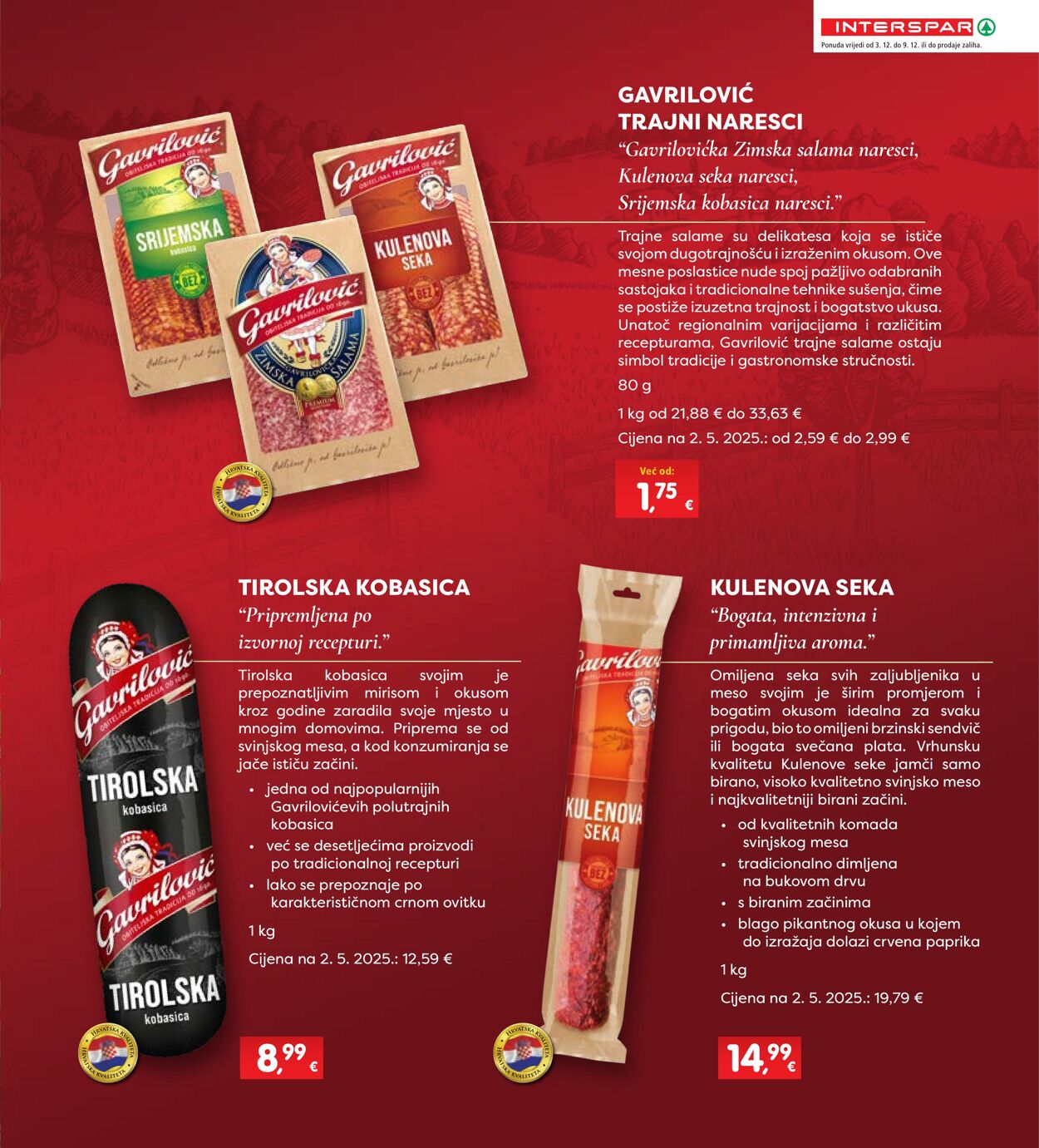 Katalog Spar 03.12.2025 - 09.12.2025