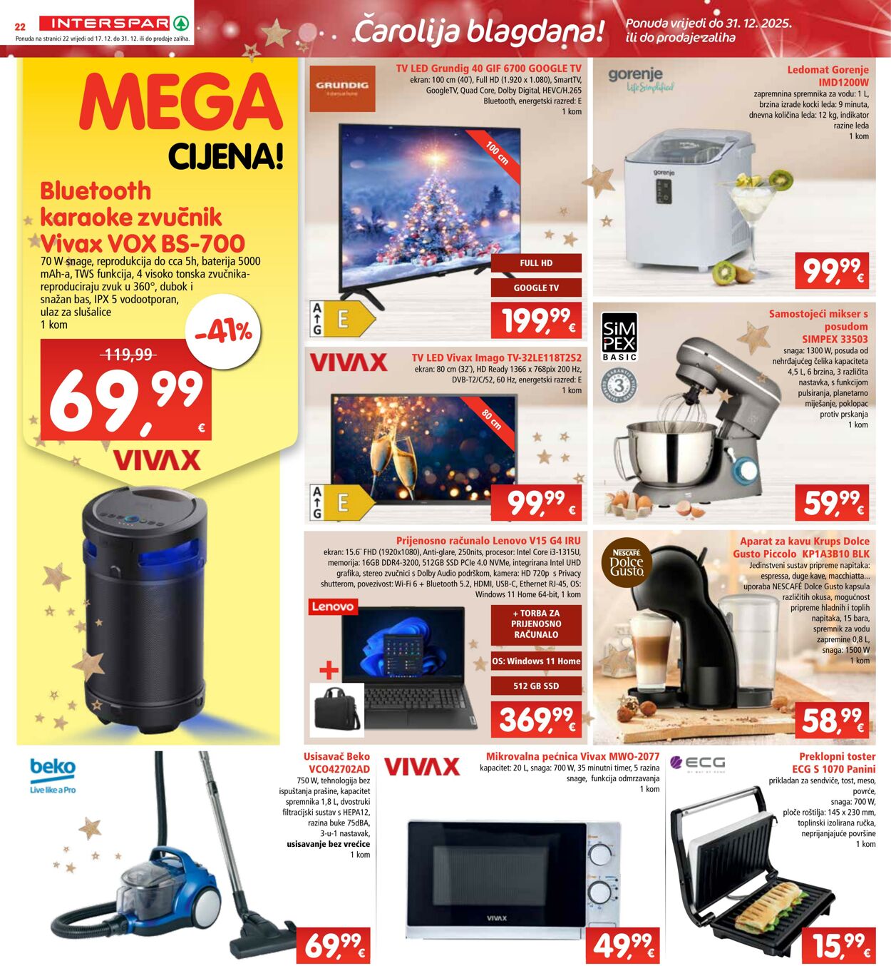 Katalog Spar 17.12.2025 - 23.12.2025