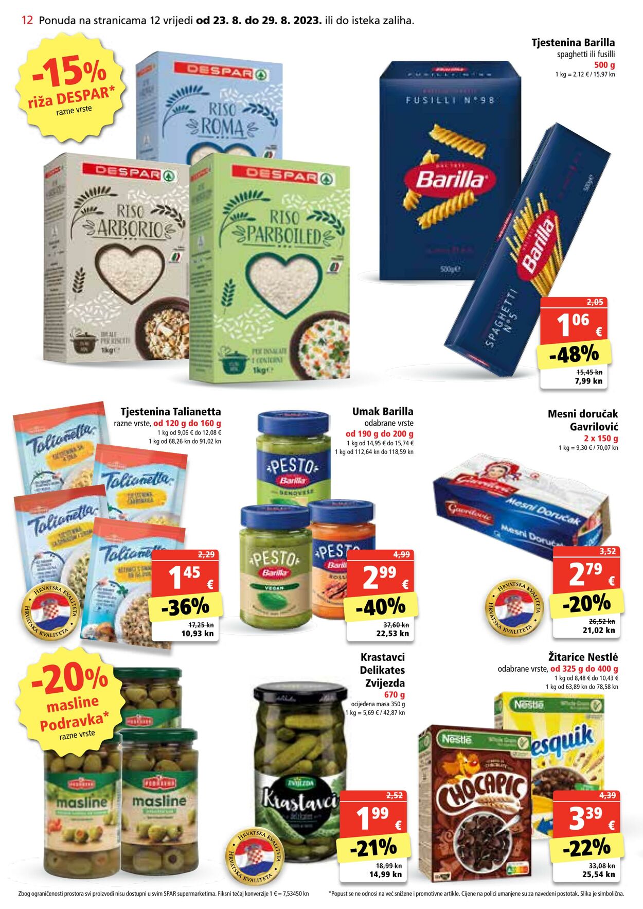 Katalog Spar 23.08.2023 - 29.08.2023