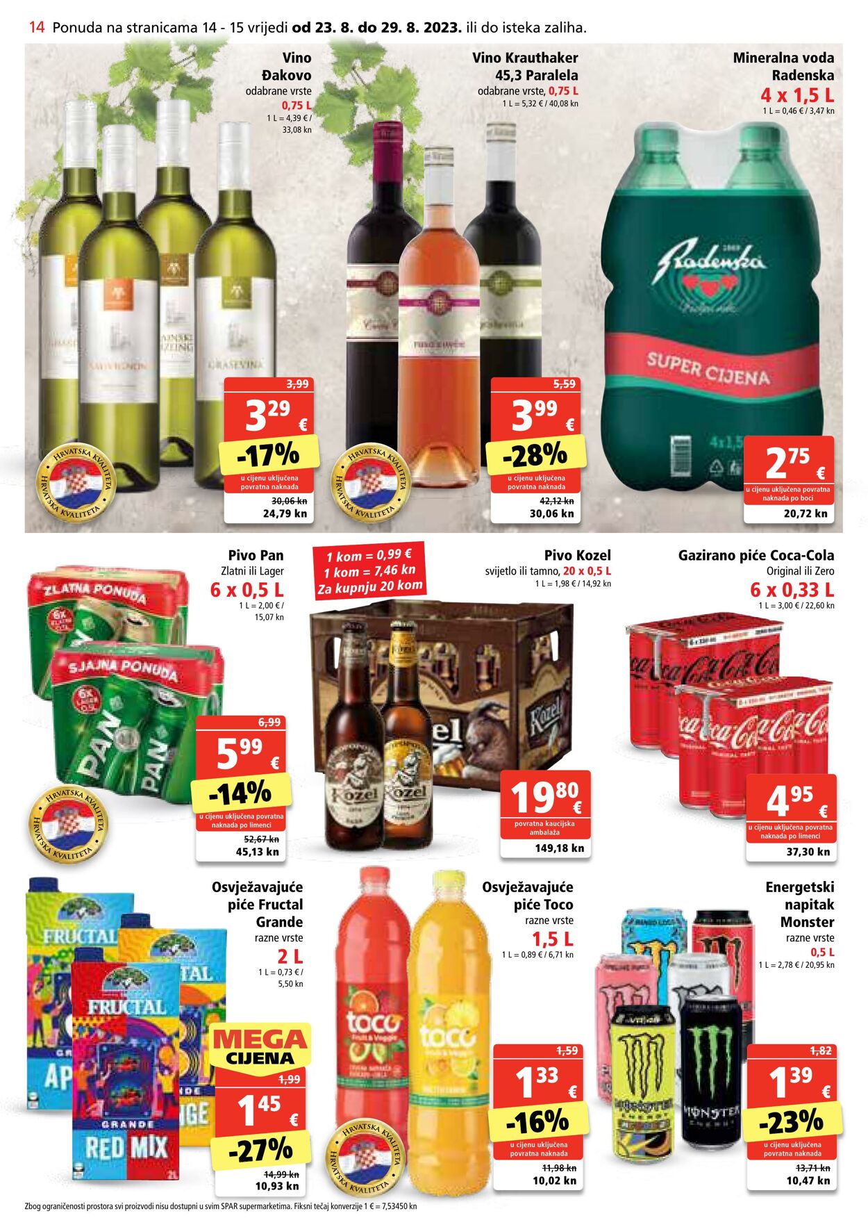 Katalog Spar 23.08.2023 - 29.08.2023